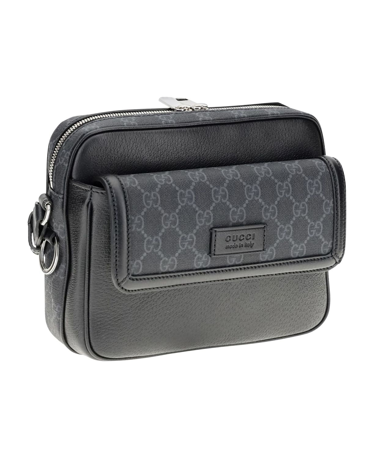 GUCCI Men's Mini Leather Crossbody Handbag