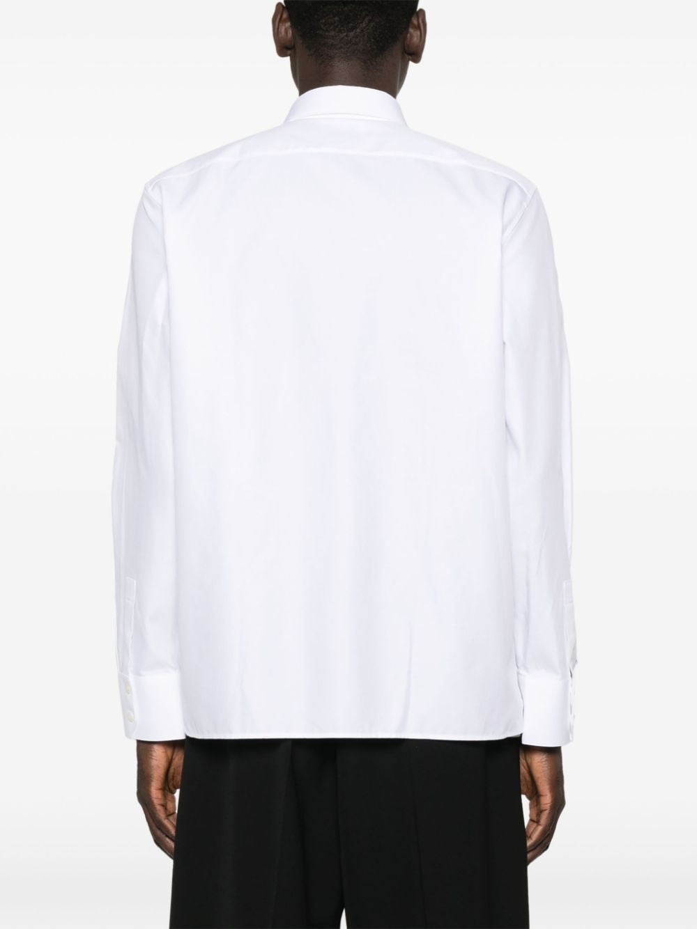 SAINT LAURENT Striped Cotton Poplin Shirt - Regular Fit