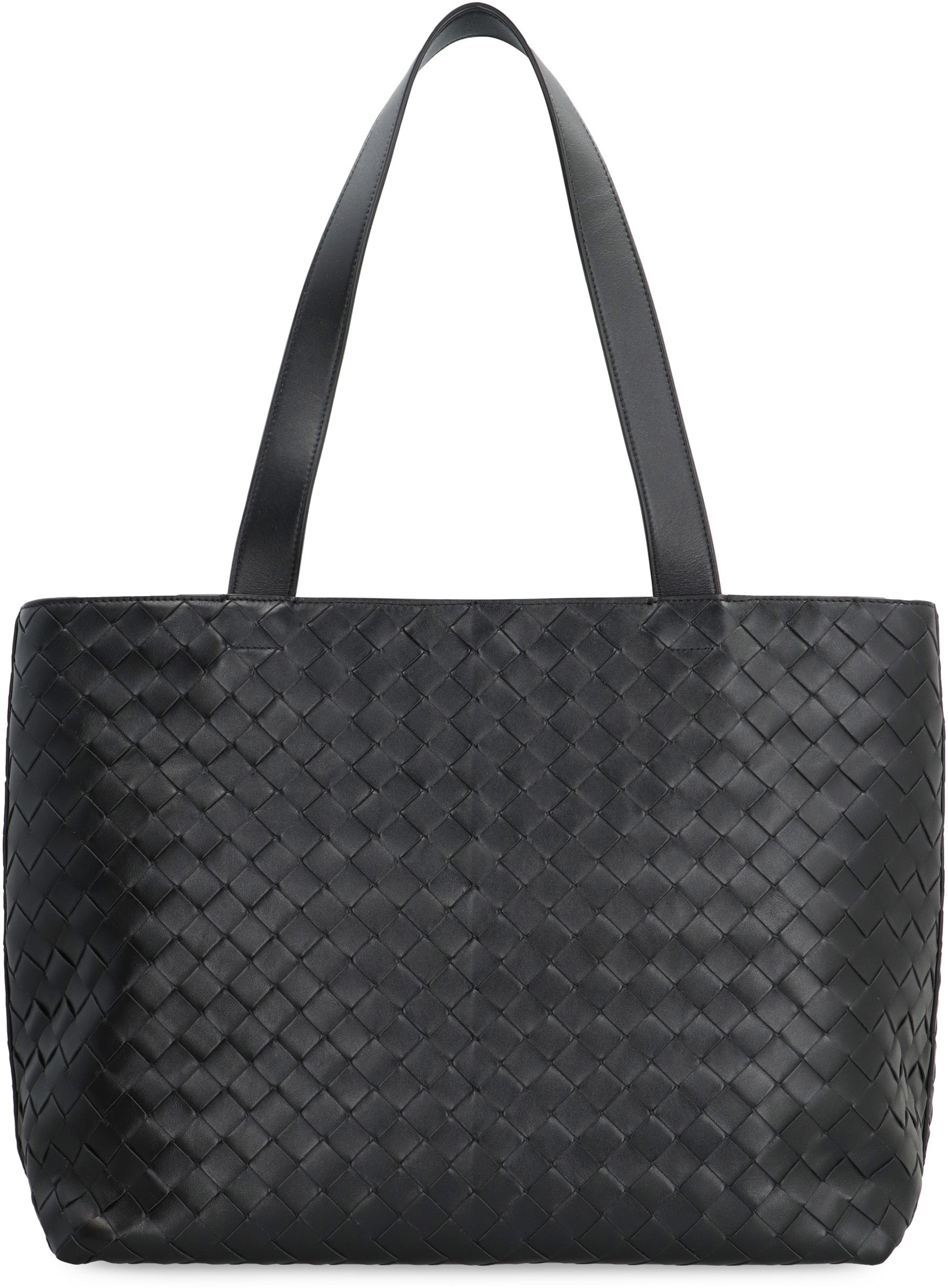 BOTTEGA VENETA Mini Zipped Intrecciato Tote Handbag