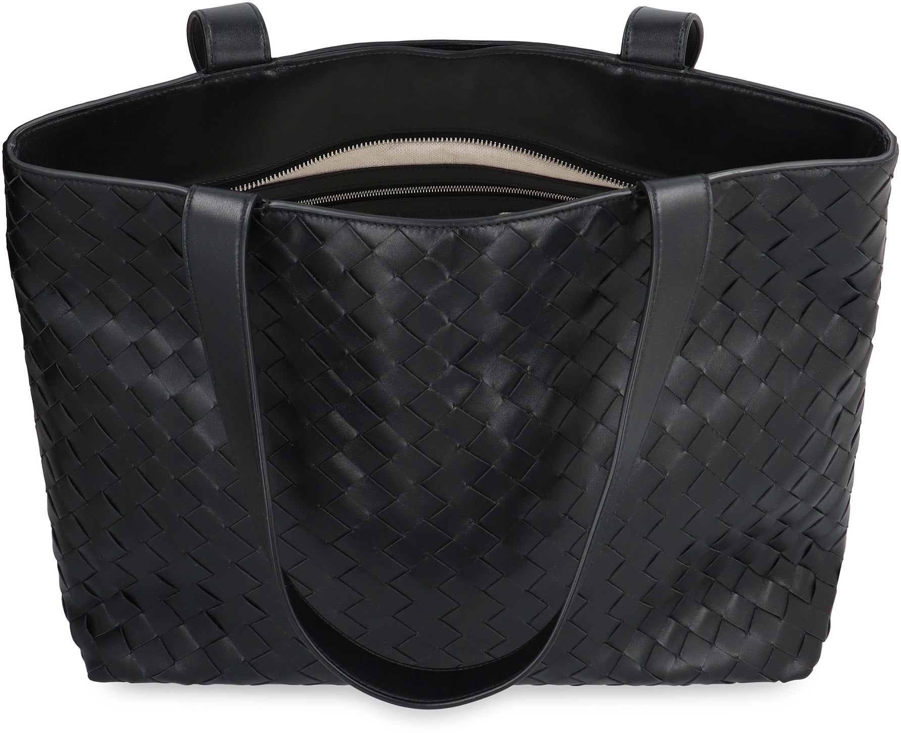 BOTTEGA VENETA Mini Zipped Intrecciato Tote Handbag