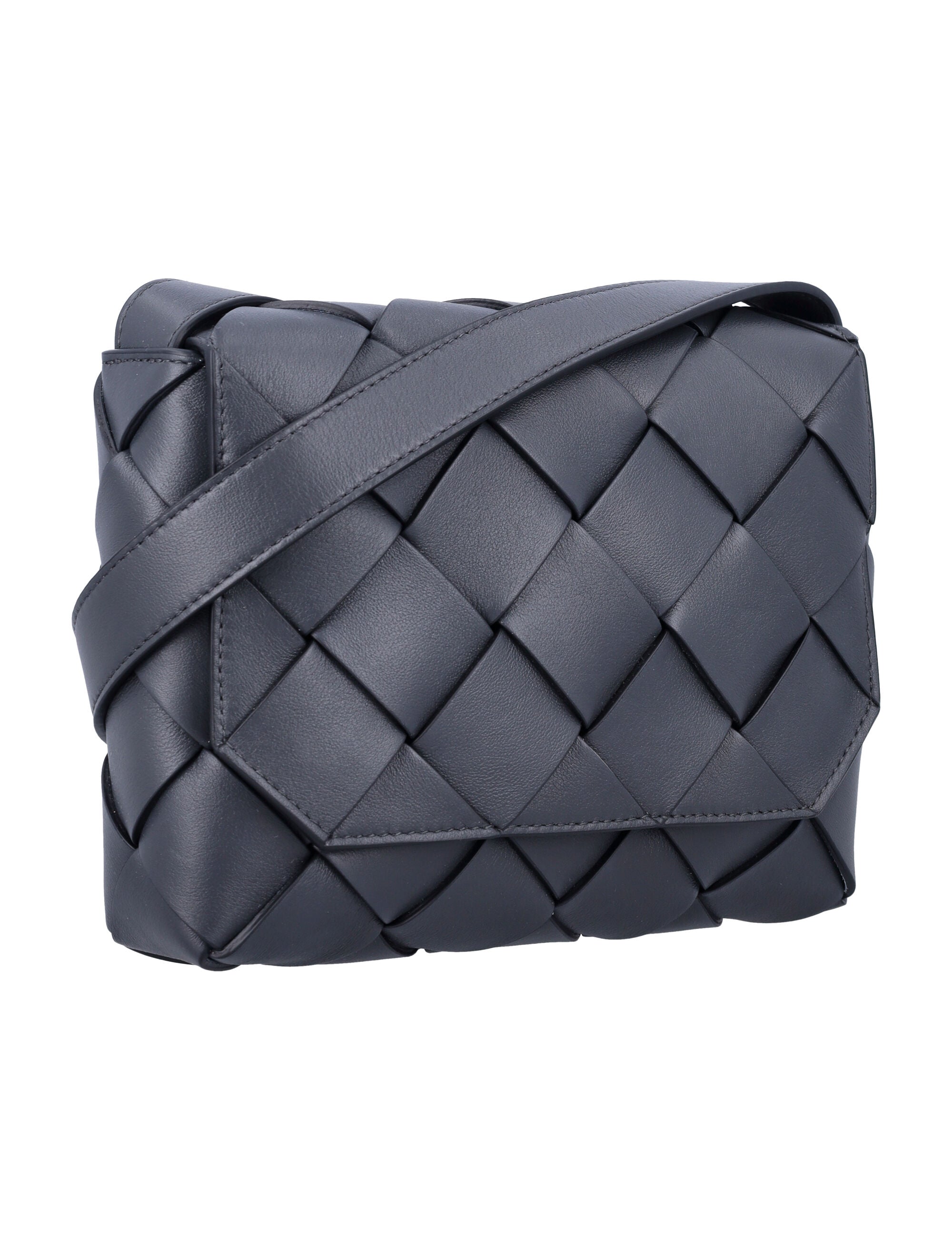 BOTTEGA VENETA Mini Intreccio Leather Crossbody Handbag