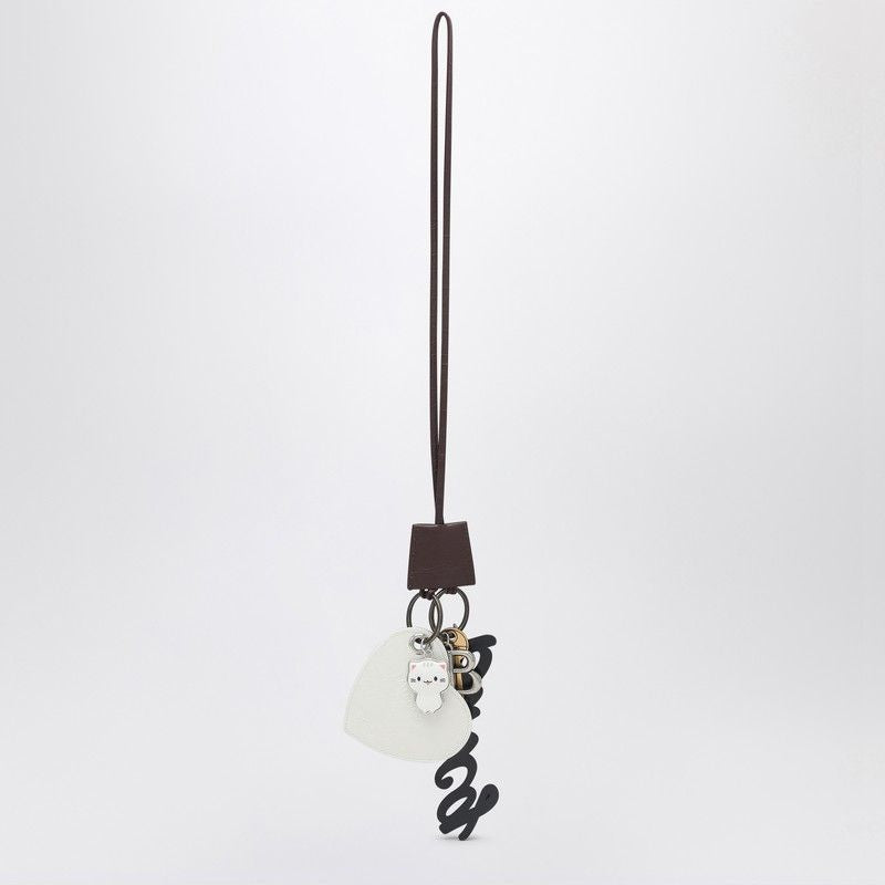 BALENCIAGA Mini Heart Charm Keychain for Handbag