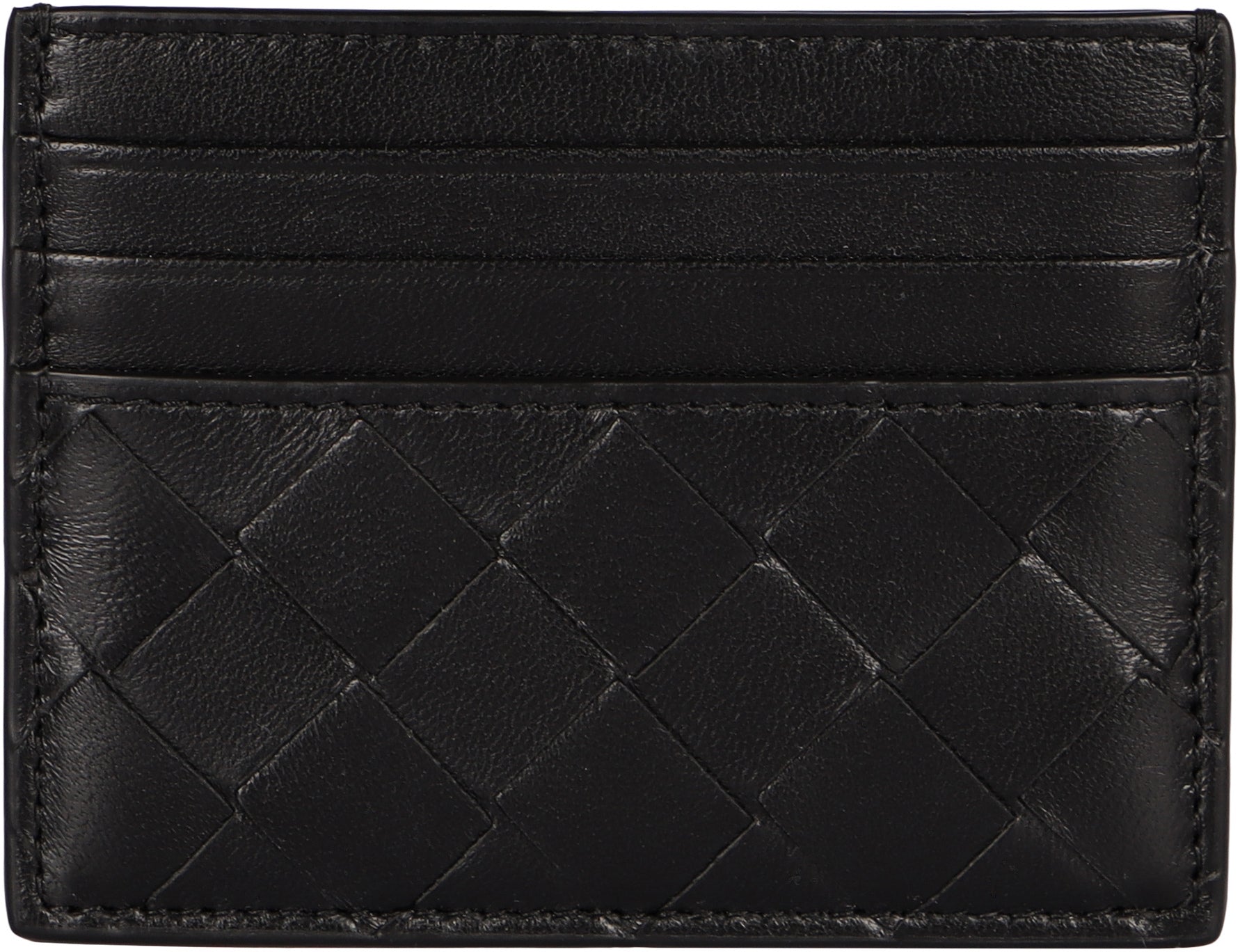 BOTTEGA VENETA Mini Intrecciato Card Holder - 8x10.5 cm