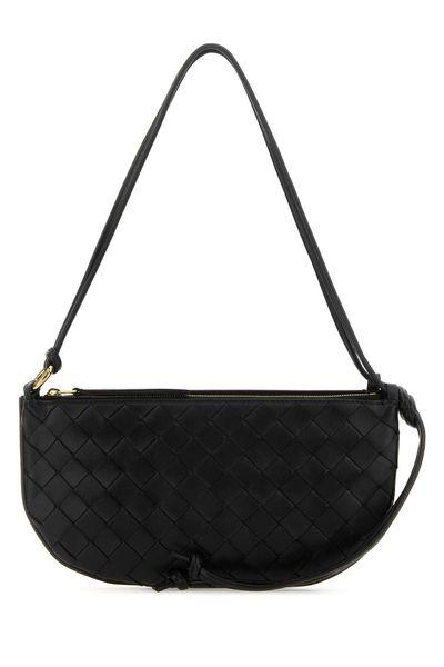 BOTTEGA VENETA Mini Intrecciato Leather Handbag with Detachable Pouch - 25X13X1.5CM