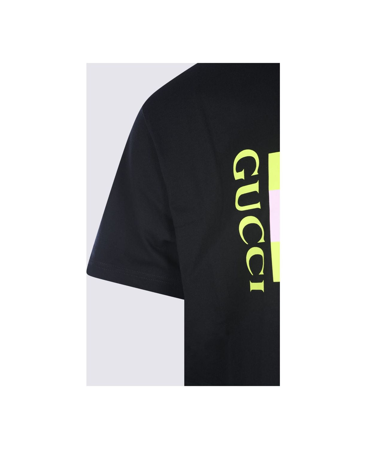 GUCCI Cotton T-Shirt with Interlocking G Print - Size L
