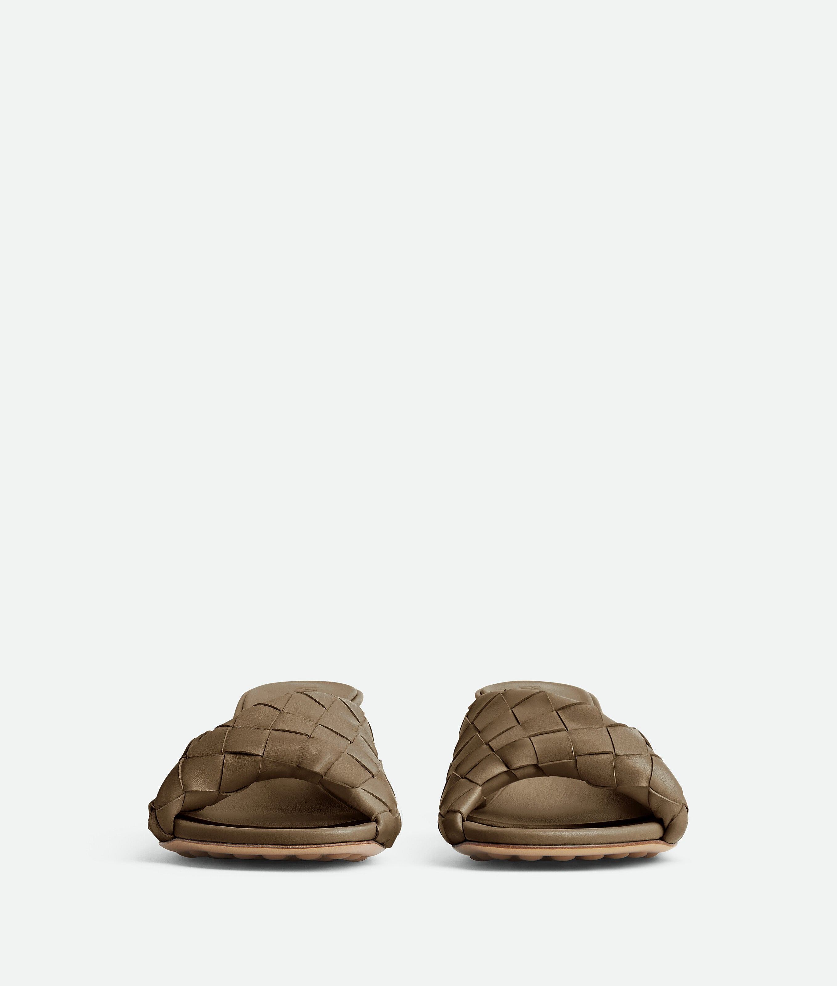 BOTTEGA VENETA Elegant Flat Sandals with Intrecciato Detail