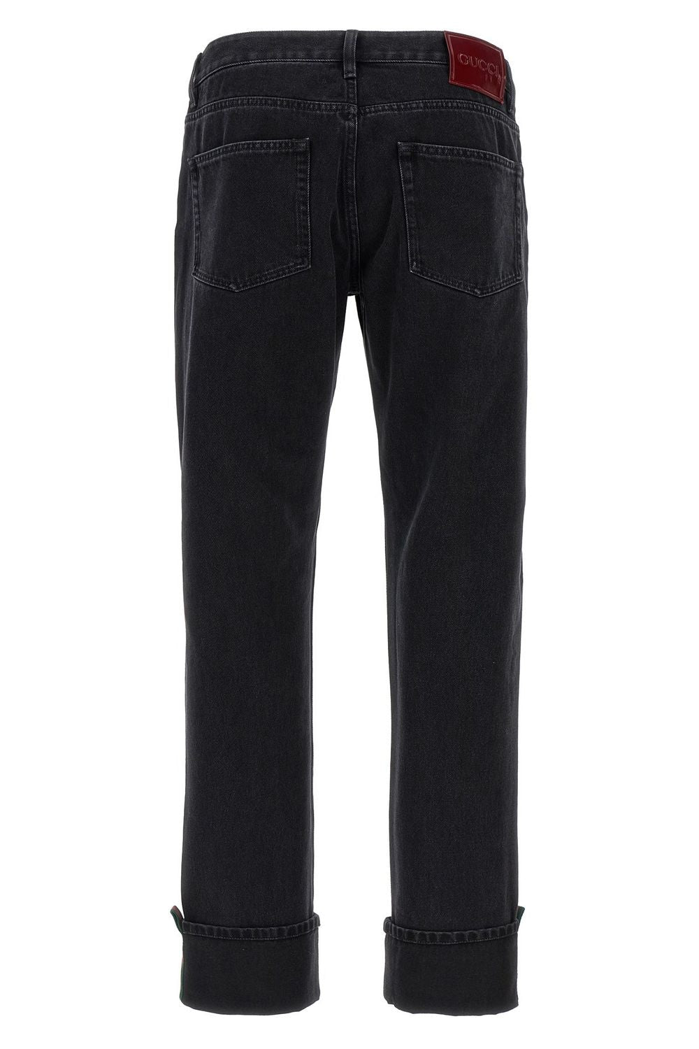 GUCCI Regular Fit Pants with Web Details - Size 31