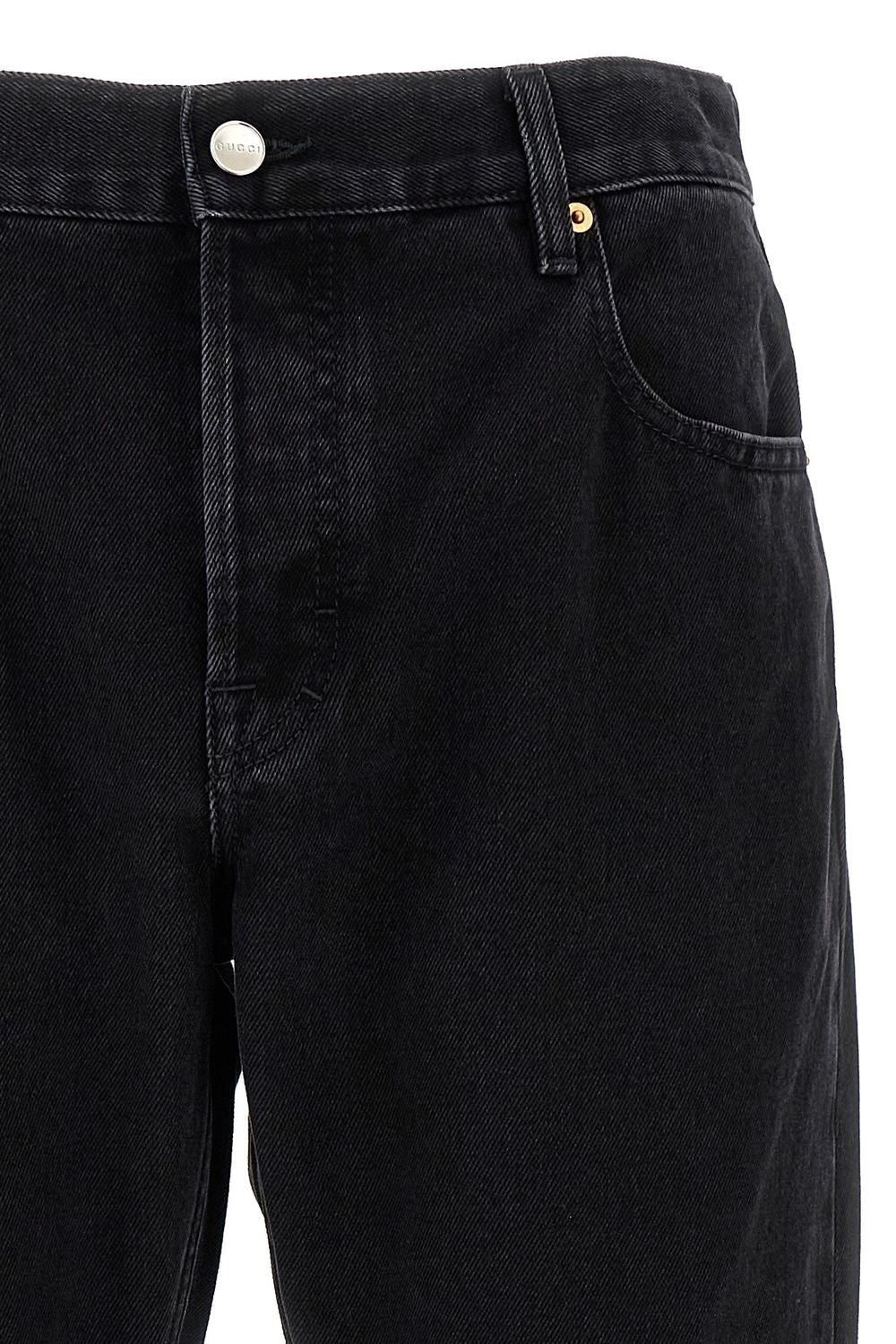 GUCCI Regular Fit Pants with Web Details - Size 31