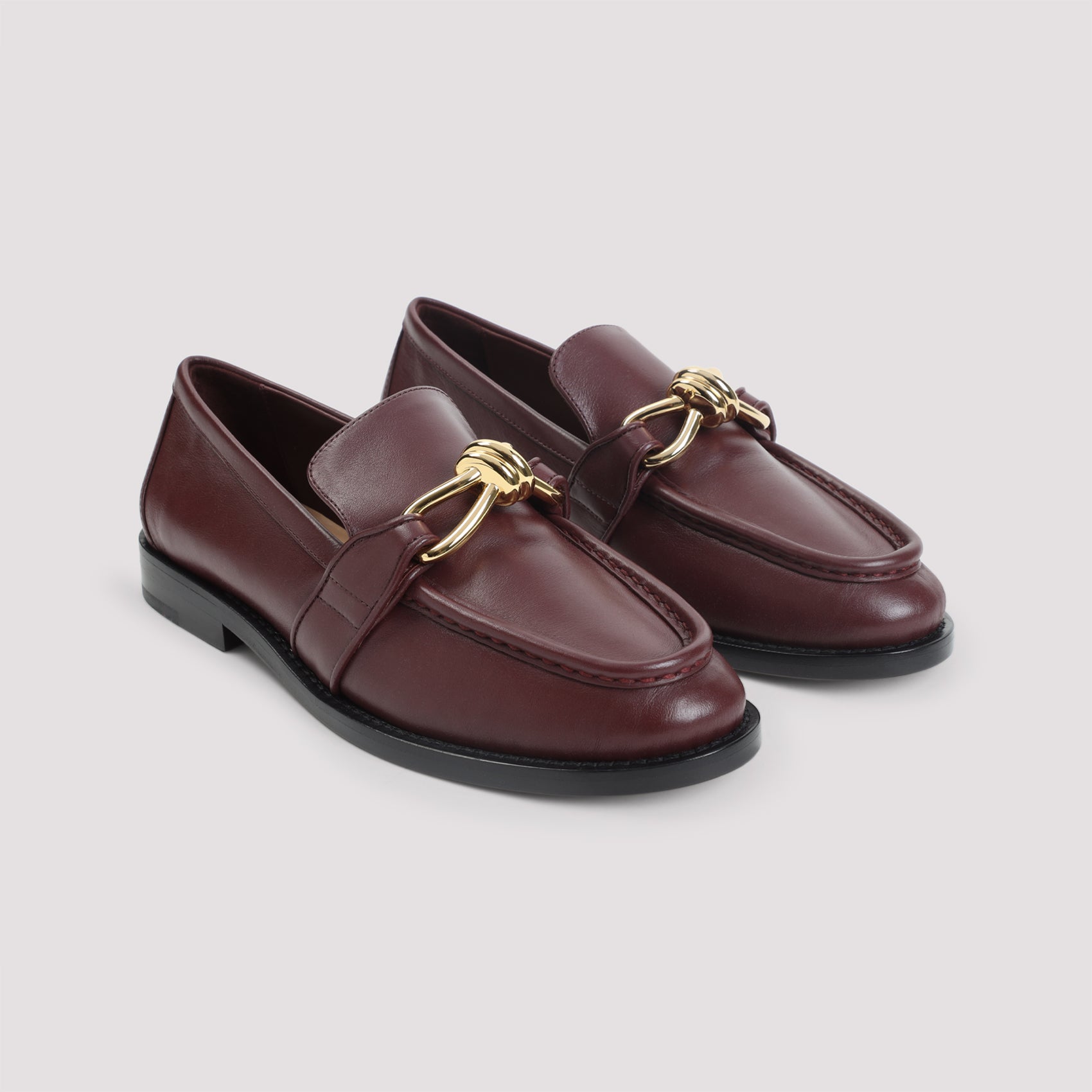 BOTTEGA VENETA Metallic Knot Loafer for Women