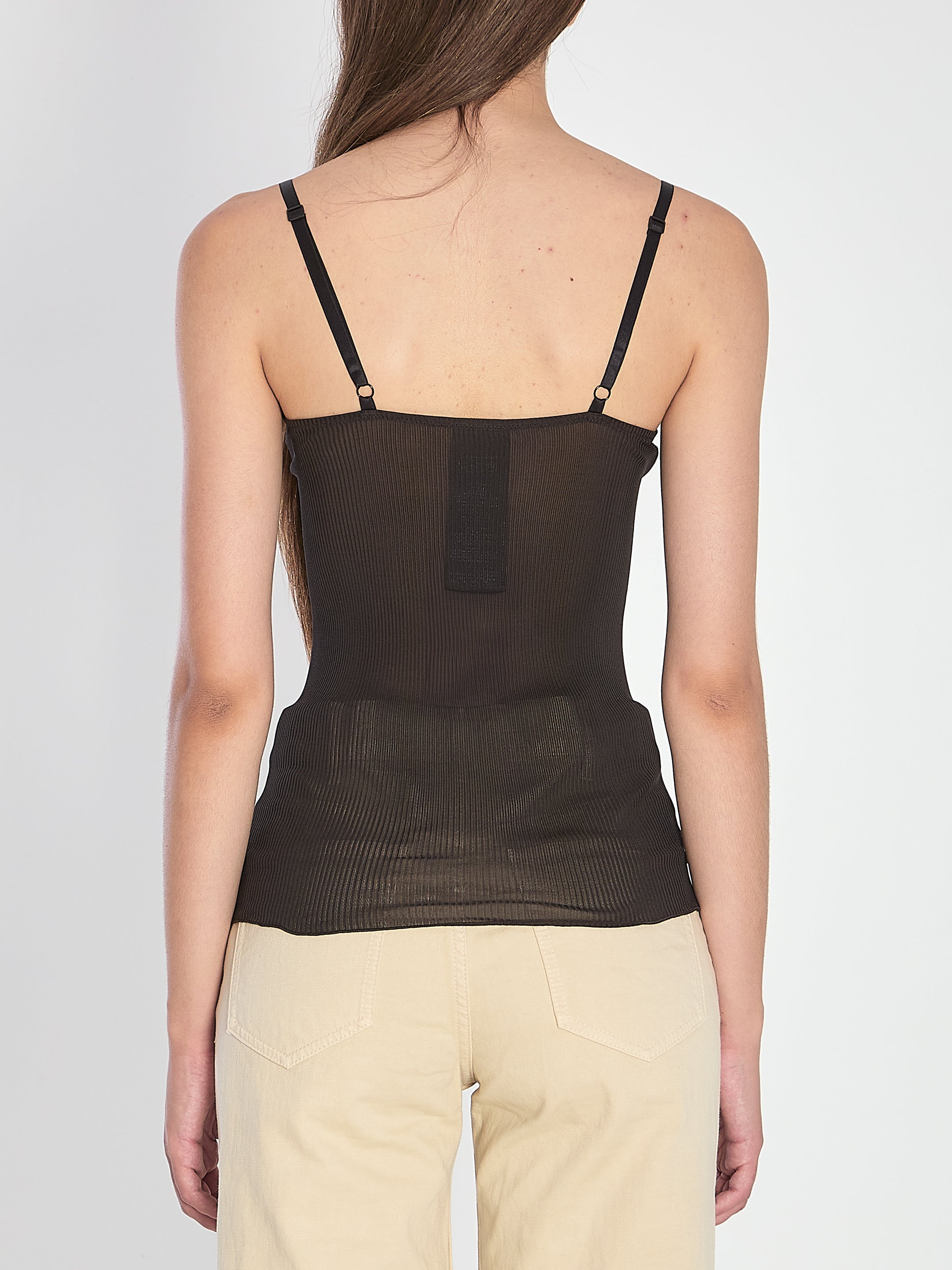 SAINT LAURENT Silk Tank Top for Women - FW25