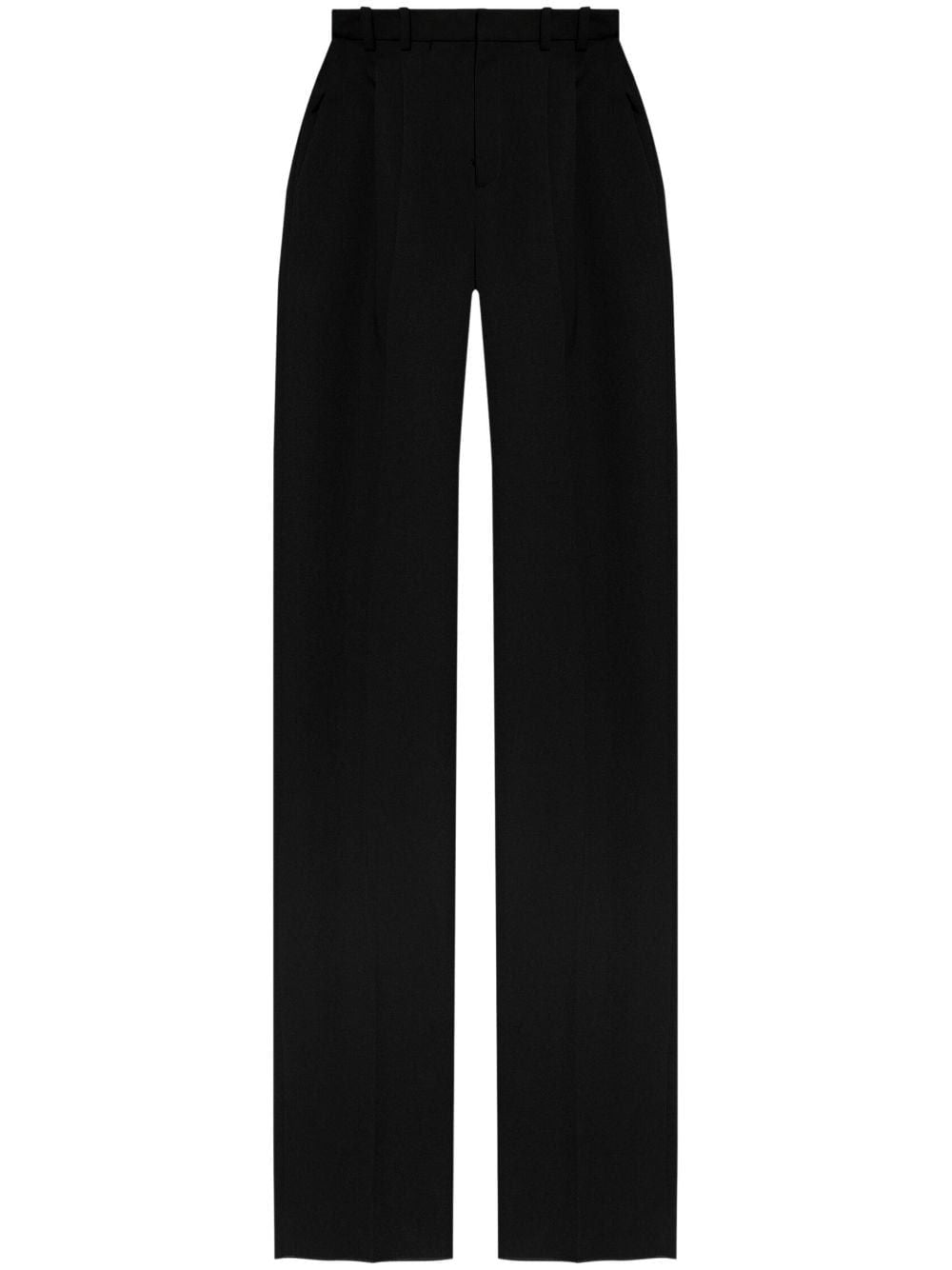 SAINT LAURENT Wide-Leg Wool Pants for Women