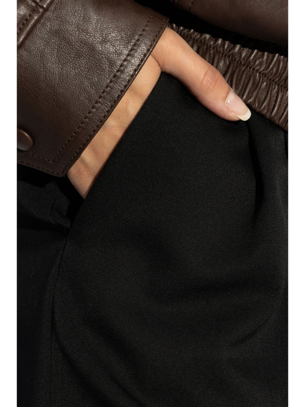 SAINT LAURENT Wide-Leg Wool Trousers for Women