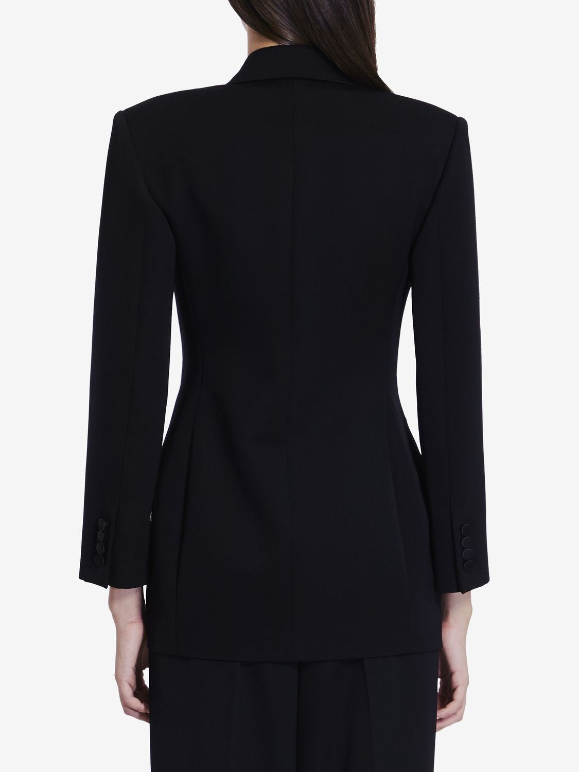 SAINT LAURENT Double-Breasted Tuxedo Jacket - Tight Fit