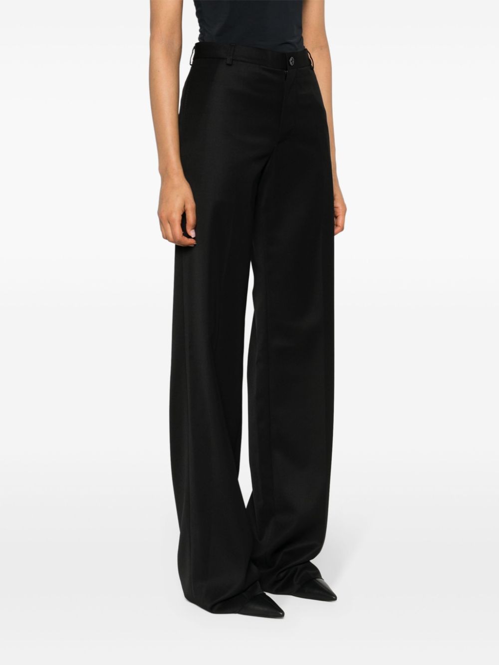 BALENCIAGA Chic Wool Trousers for Women - Straight Cut