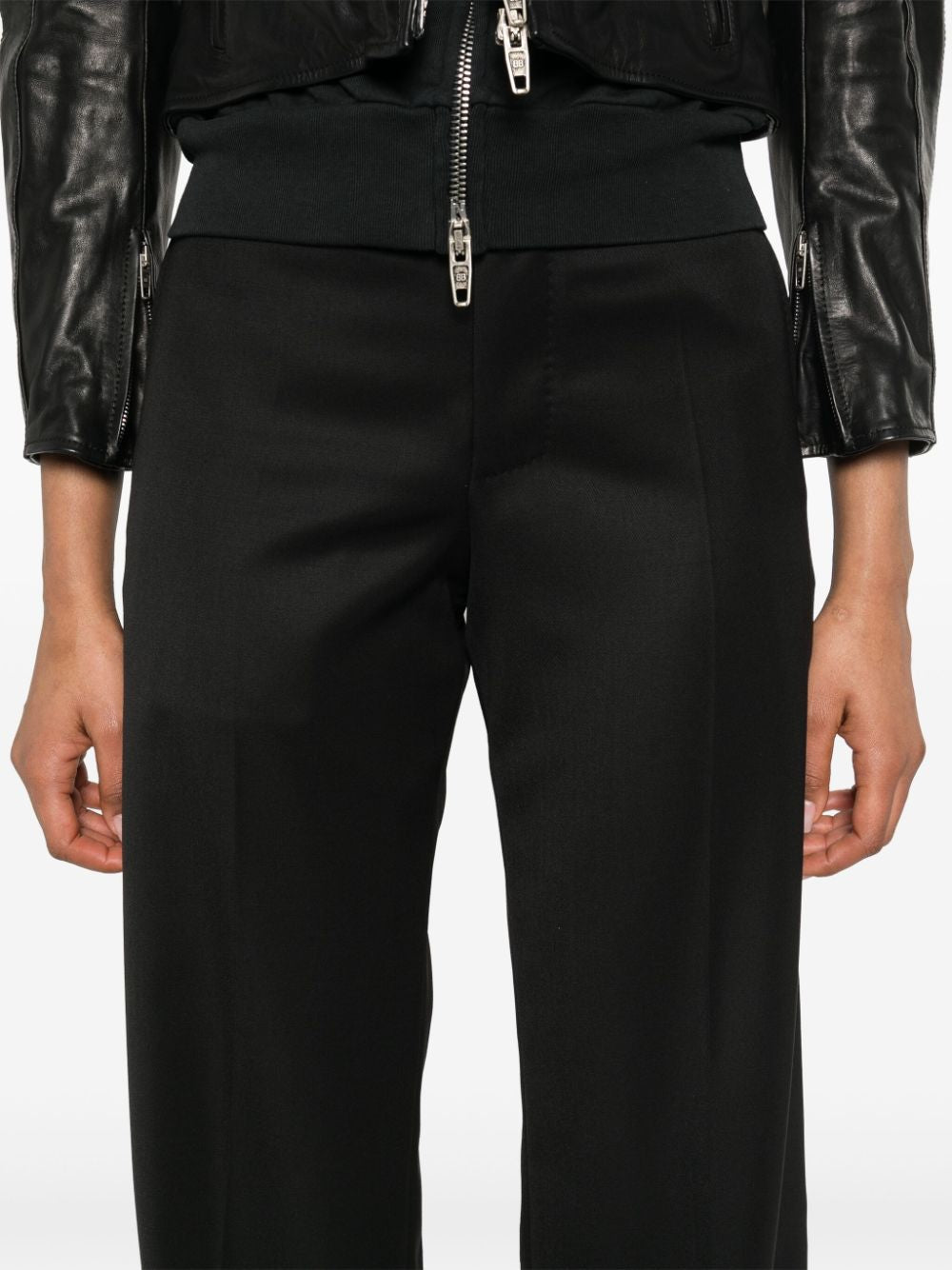 BALENCIAGA Chic Wool Trousers for Women - Straight Cut