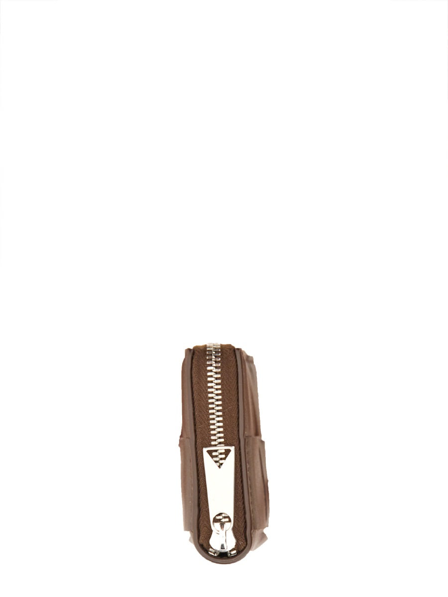 BOTTEGA VENETA Woven Zippered Cassette Mini Coin Purse