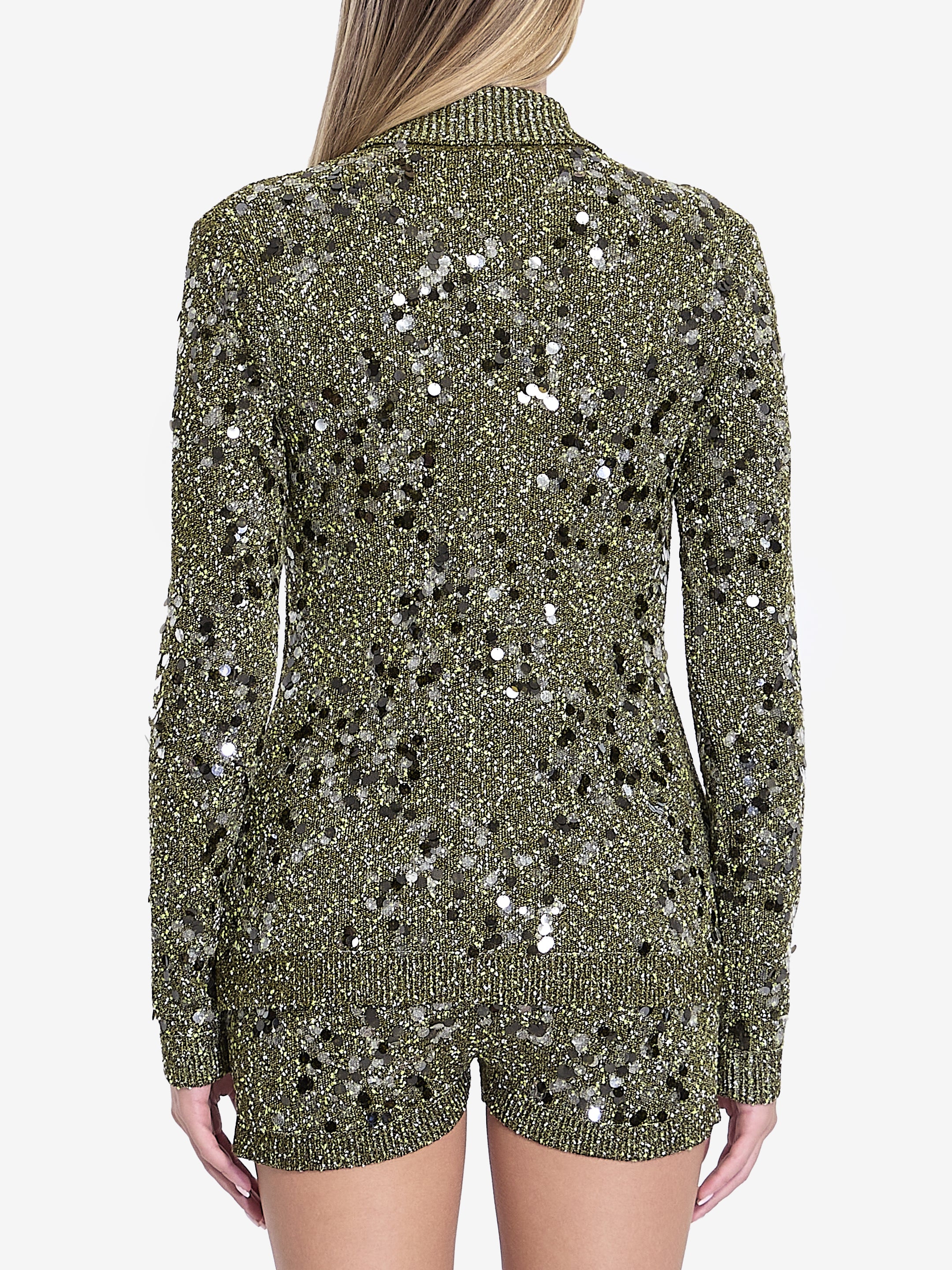 GUCCI Women's Fancy Fine V Long Sleeve Polo