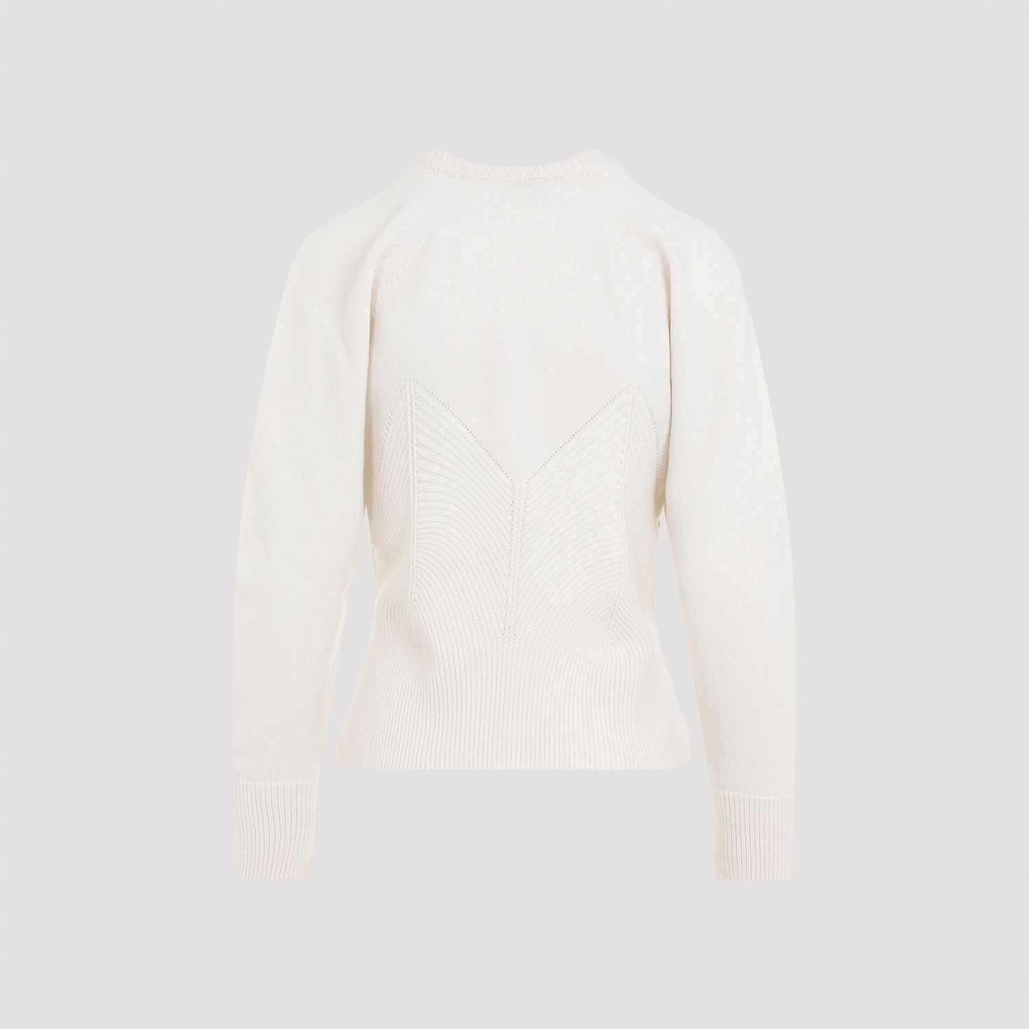 ALEXANDER MCQUEEN Women’s Chevron Corset Detail Wool Blend Sweater