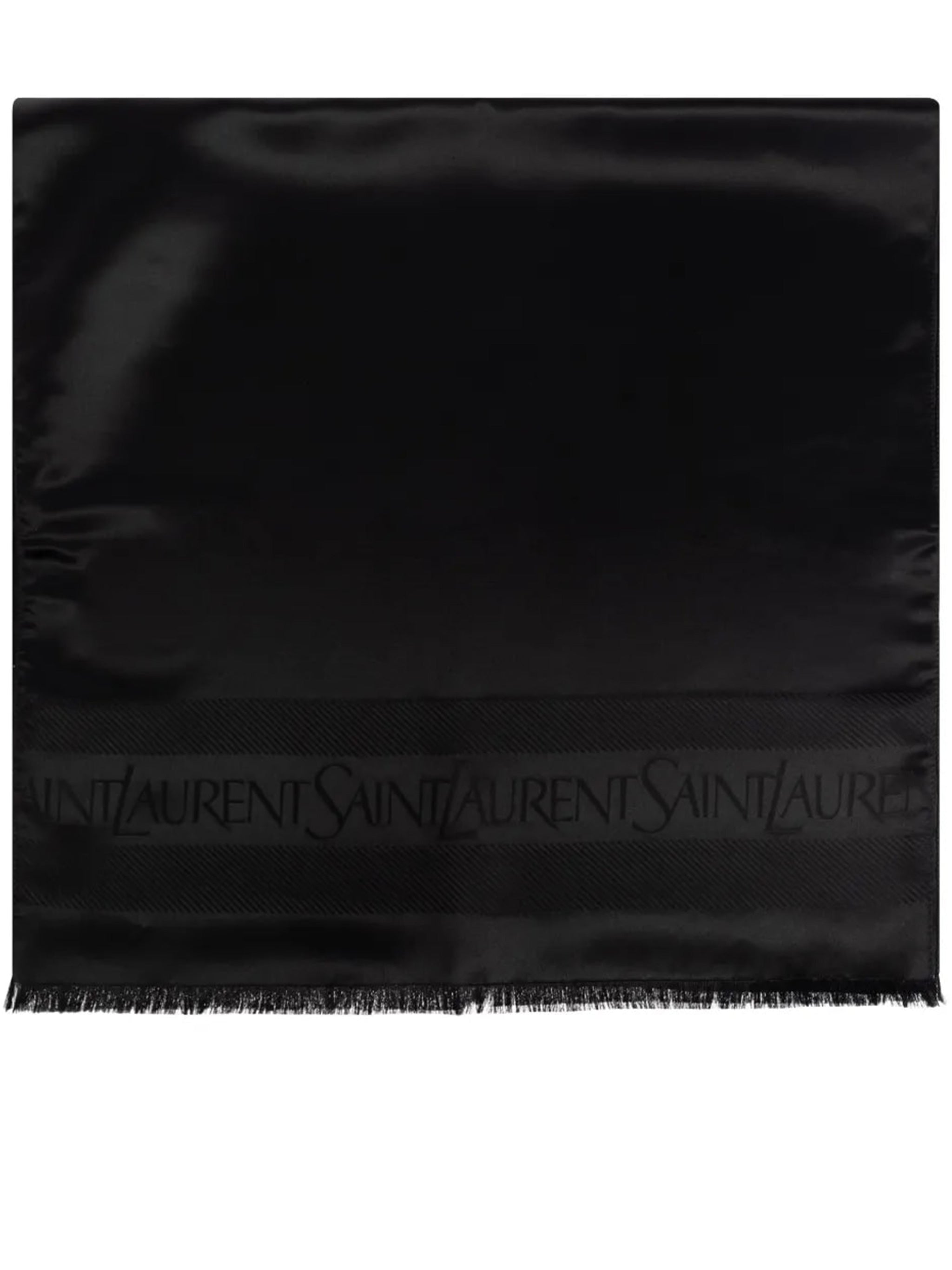 SAINT LAURENT Silk Satin Scarf for Men - Premium Accessory