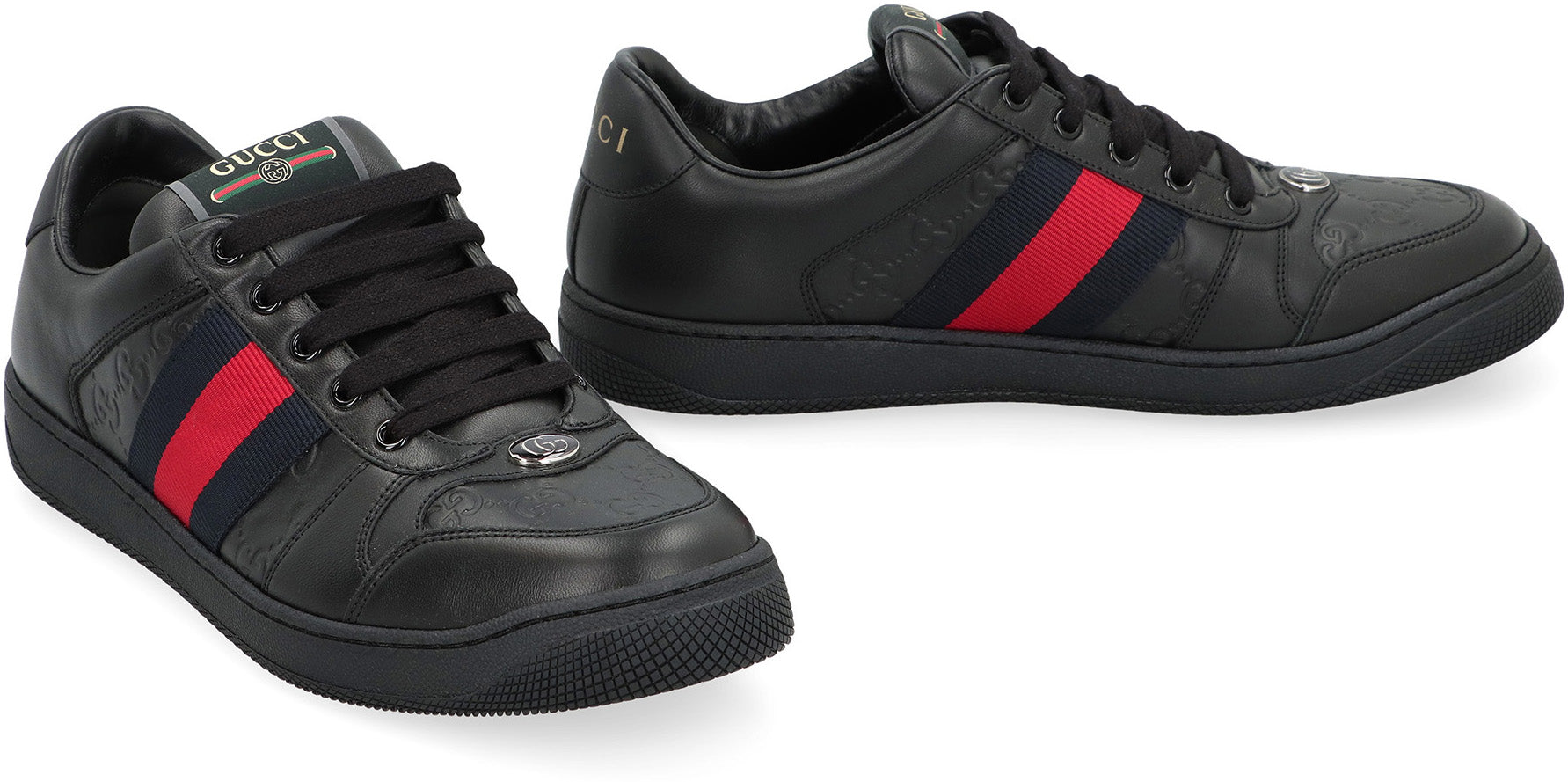GUCCI Black Screener Sneakers for Men - FW25 Release