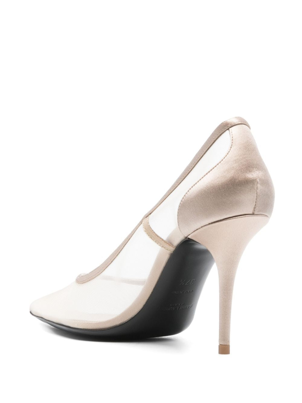SAINT LAURENT Norma 90 Grid Heel Salon Pumps