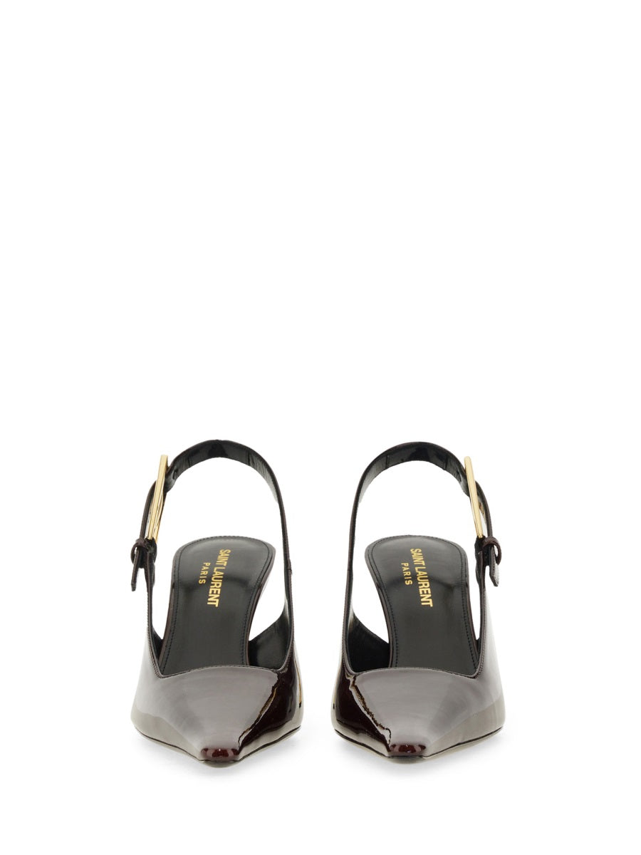 SAINT LAURENT Chic Leather Heels for Effortless Elegance