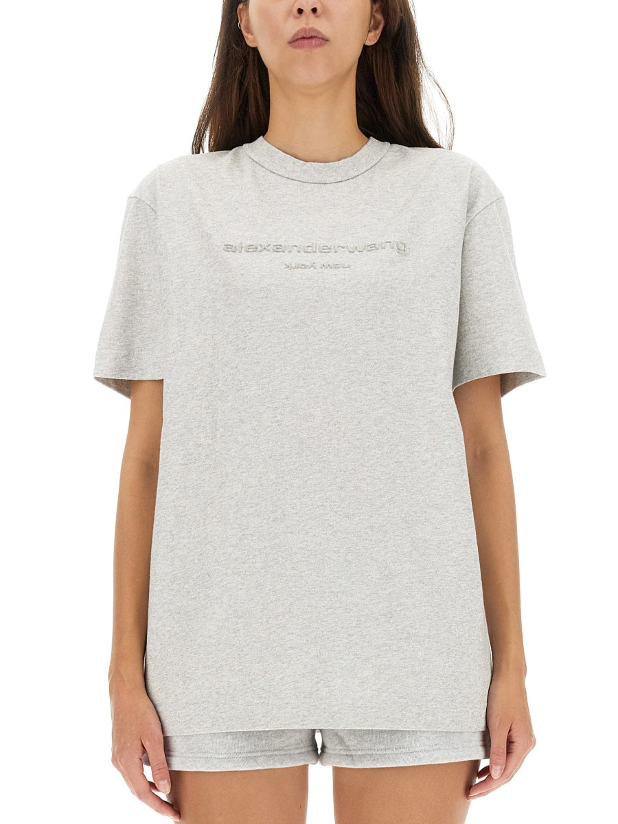 ALEXANDER WANG Logo T-Shirt - Regular Fit for Women
