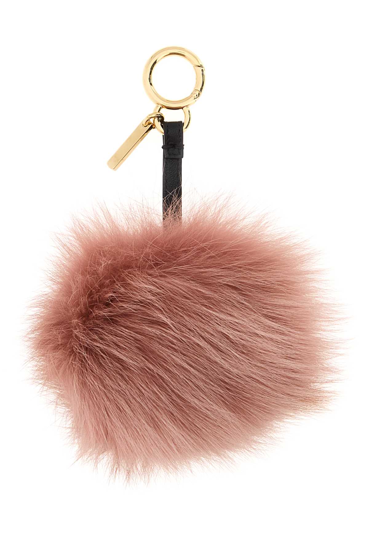 FENDI Antiqued Mini Fur Pompom Key Ring