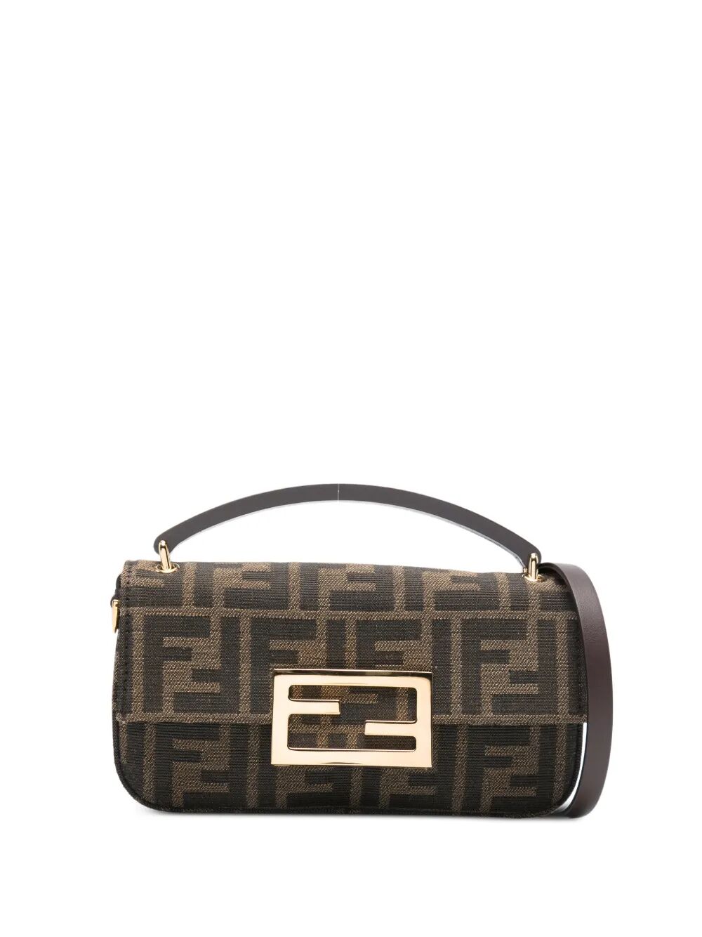 FENDI Jacquard Phone Baguette Mini Handbag - W 18 X H 10 X D 3 CM