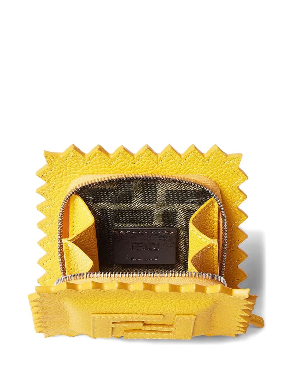 FENDI Leather Raviole Keyring Charm