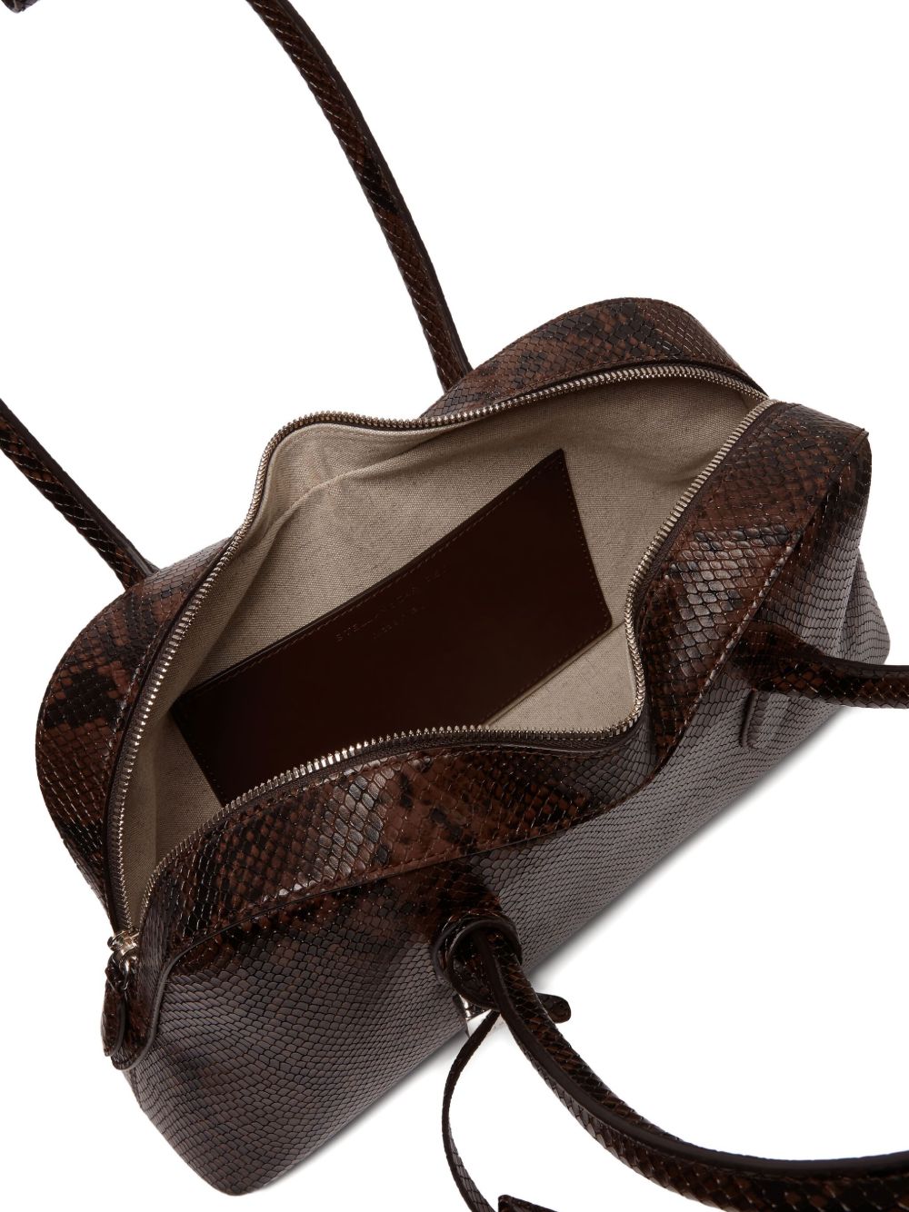 STELLA MCCARTNEY Medium Sculptural Handbag with Snake Alter Mat Pattern