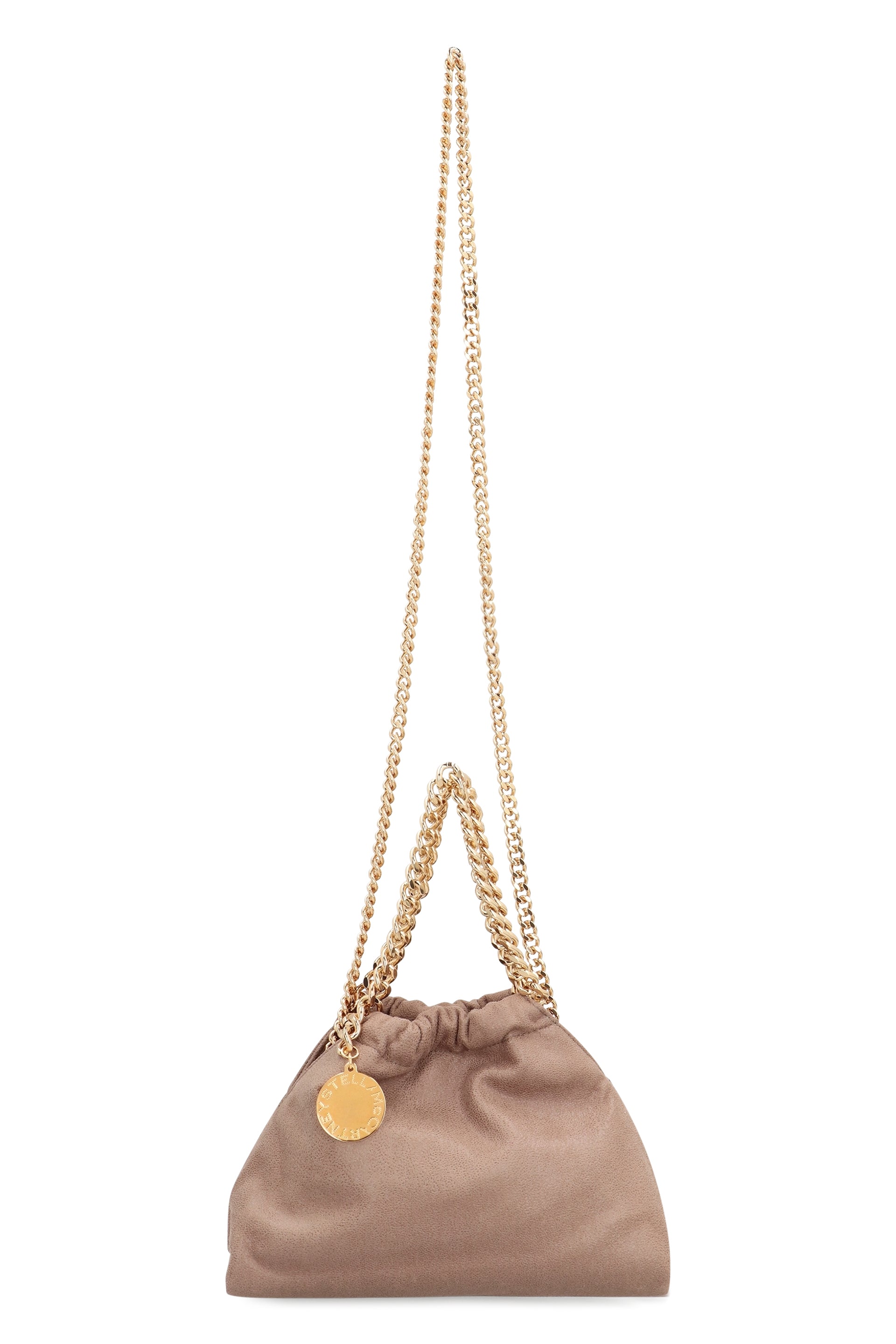 STELLA MCCARTNEY Mini Drawstring Shoulder Handbag with Dual Handles