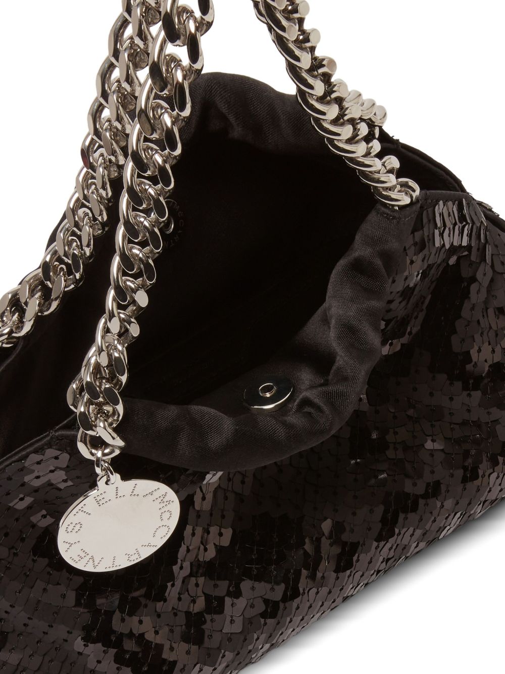 STELLA MCCARTNEY Mini Sequined Handbag with Chain Handle