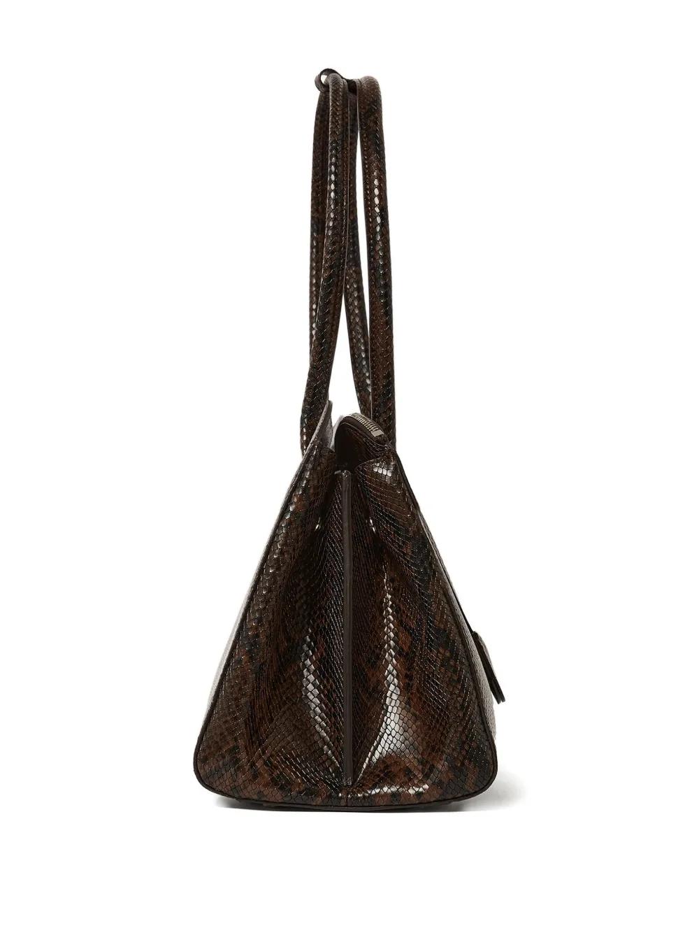 STELLA MCCARTNEY Ryder Tote Handbag with Snakeskin Effect