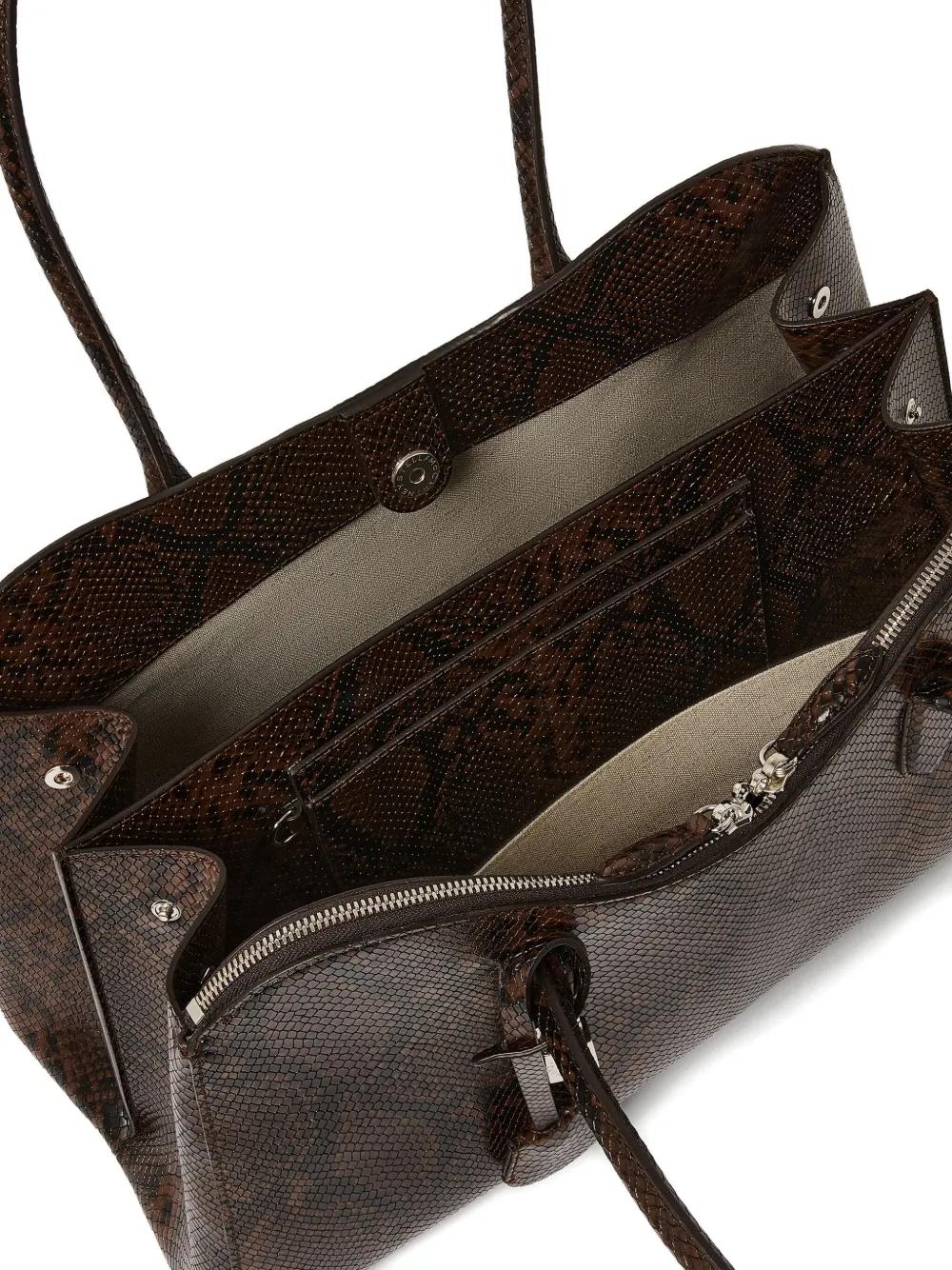 STELLA MCCARTNEY Ryder Tote Handbag with Snakeskin Effect