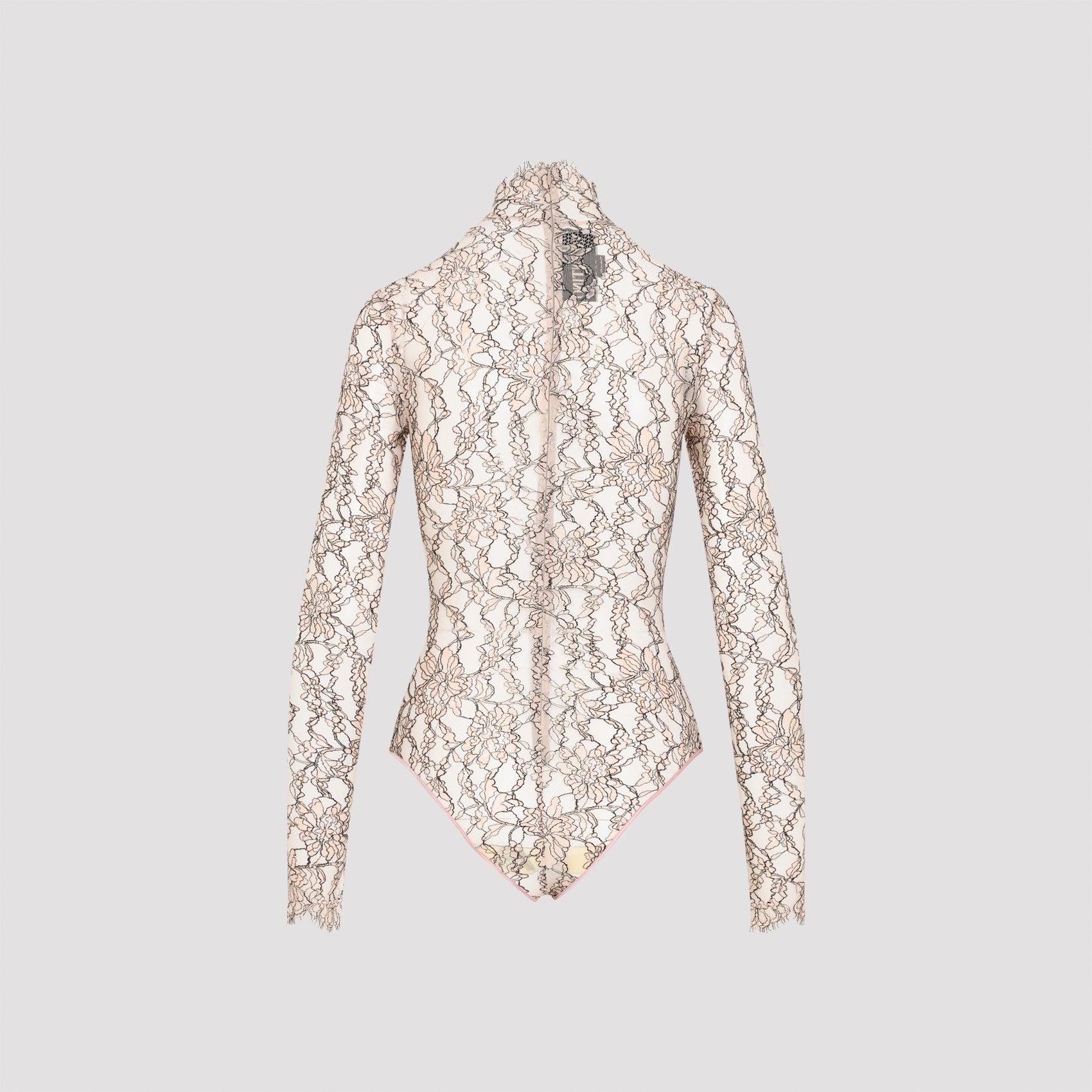 VALENTINO Long Sleeve Rebrodé Lace Polyamide Body