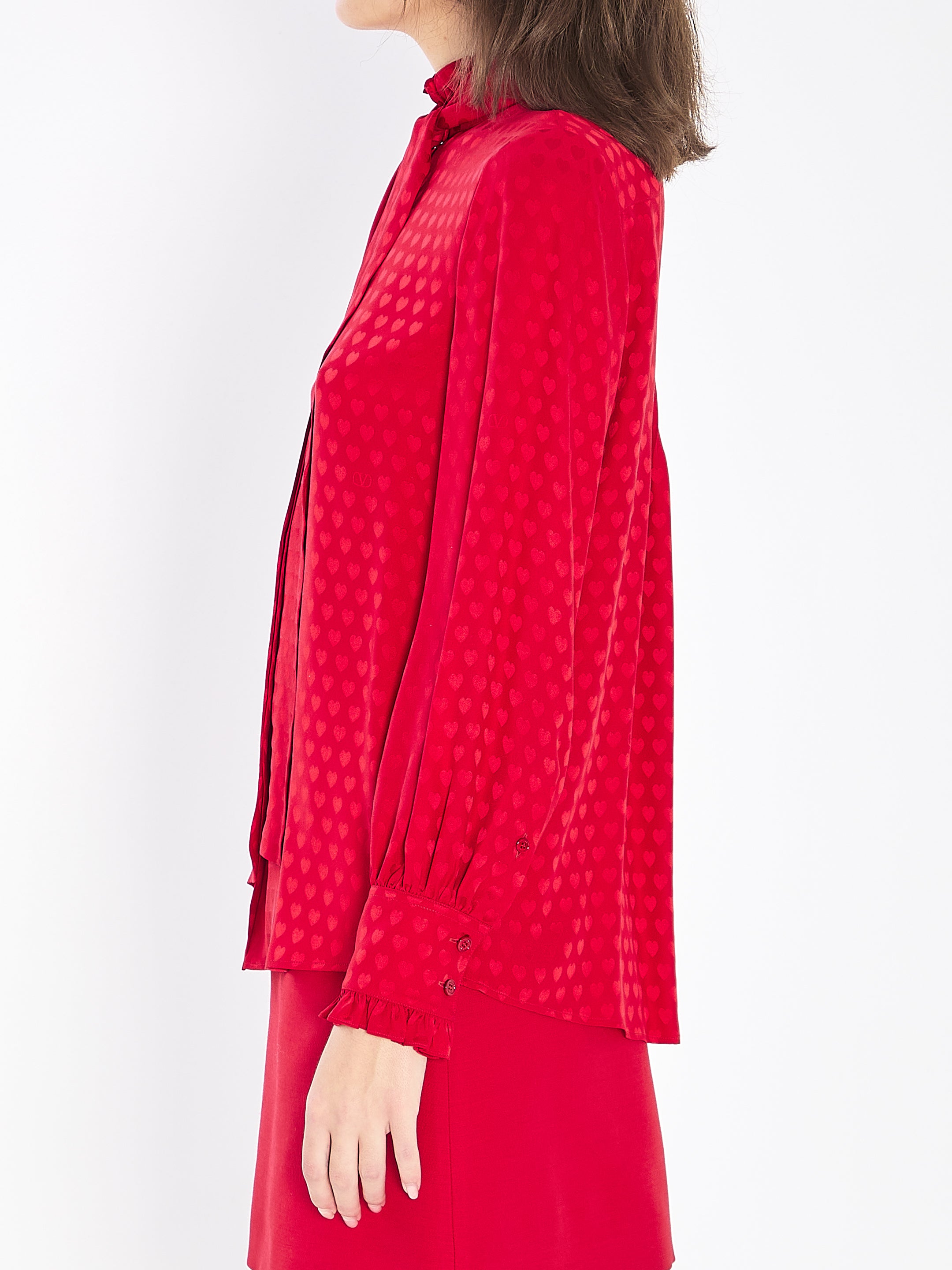 VALENTINO GARAVANI The Heart Ruffle Shirt - Regular Fit