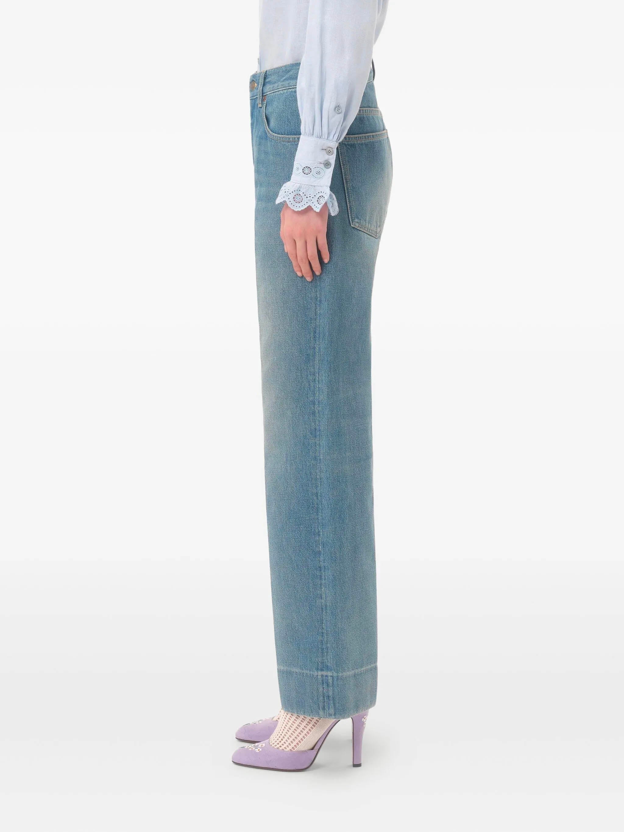 VALENTINO GARAVANI High Waist Straight Leg Denim Pants - Women's Size 27