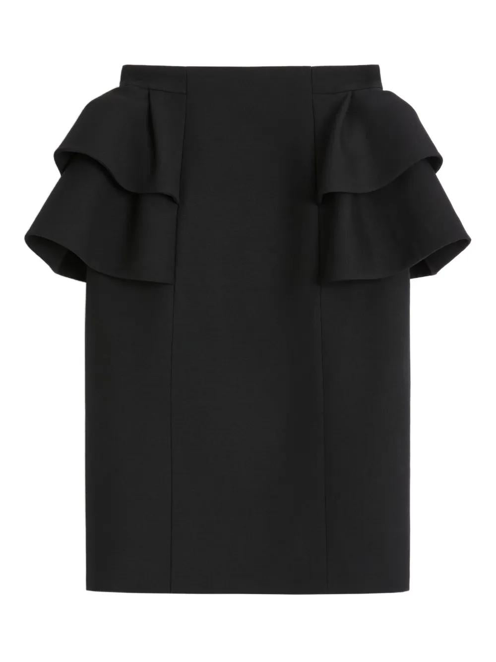 VALENTINO Chic Midi Skirt with Ruffles