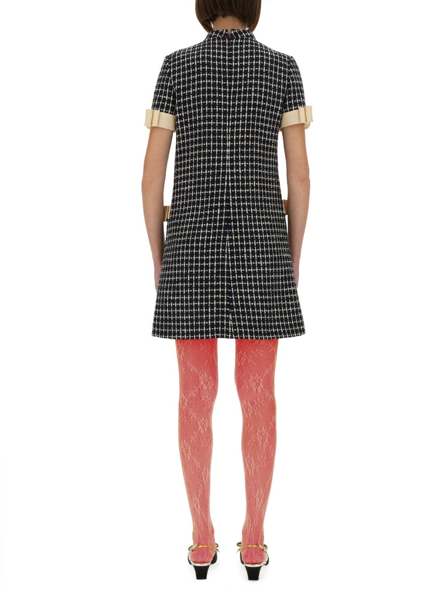 VALENTINO Mini Boucle Loop Short Dress
