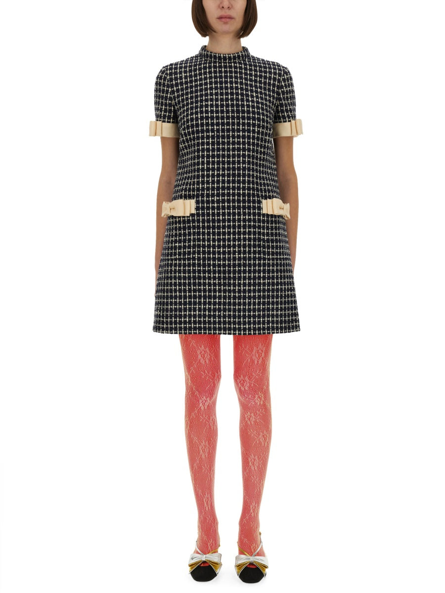 VALENTINO Mini Boucle Loop Short Dress