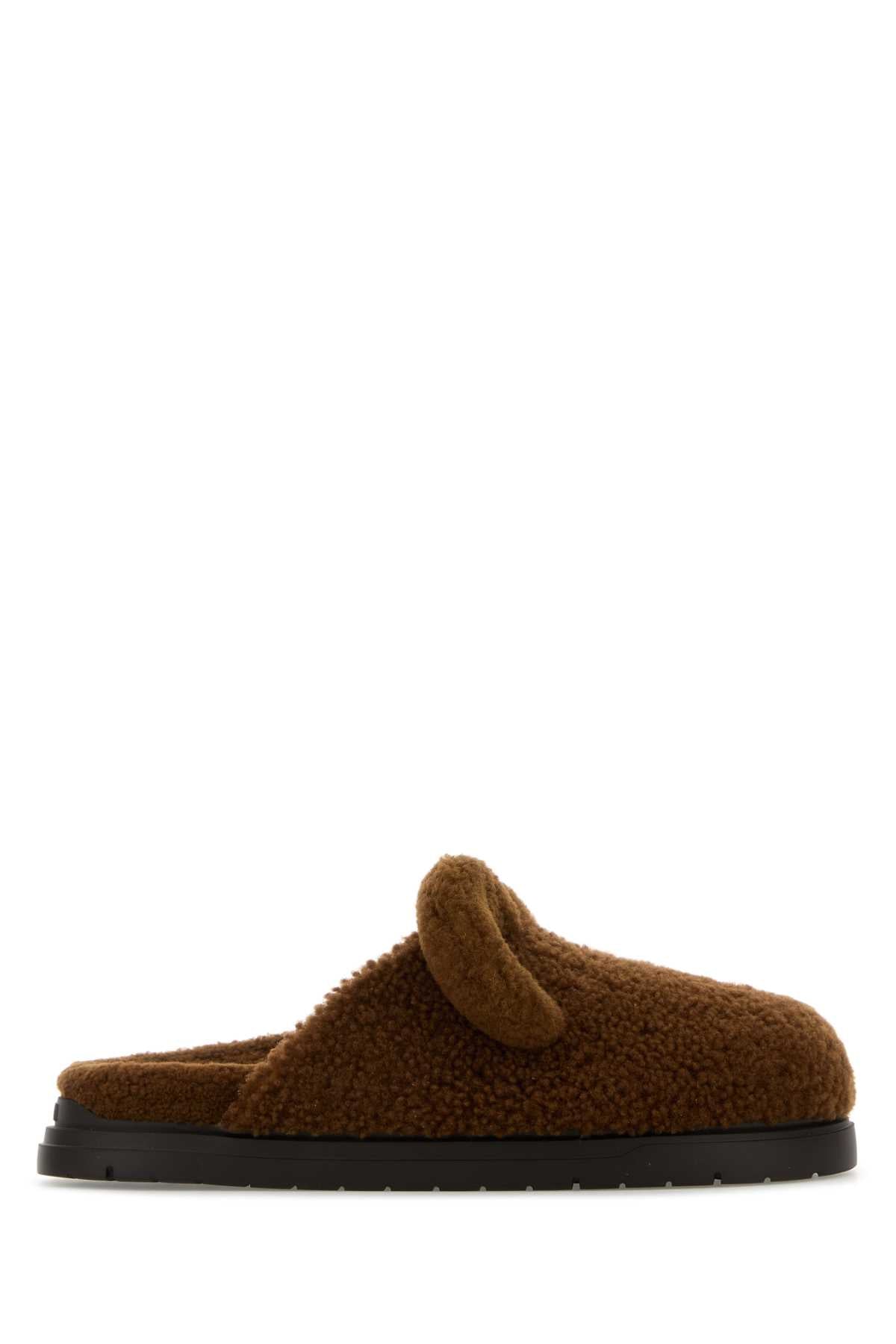 FENDI Men's Shearling Slippers with Ears