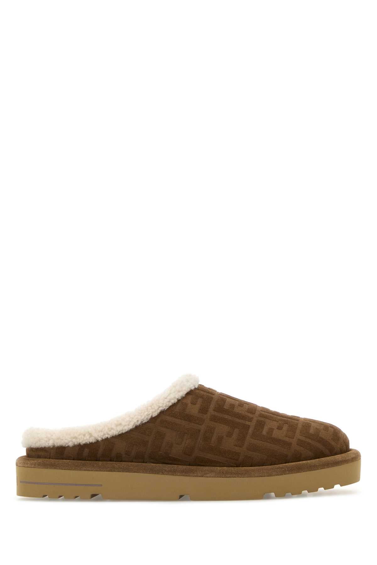 FENDI Suede Slippers for Men