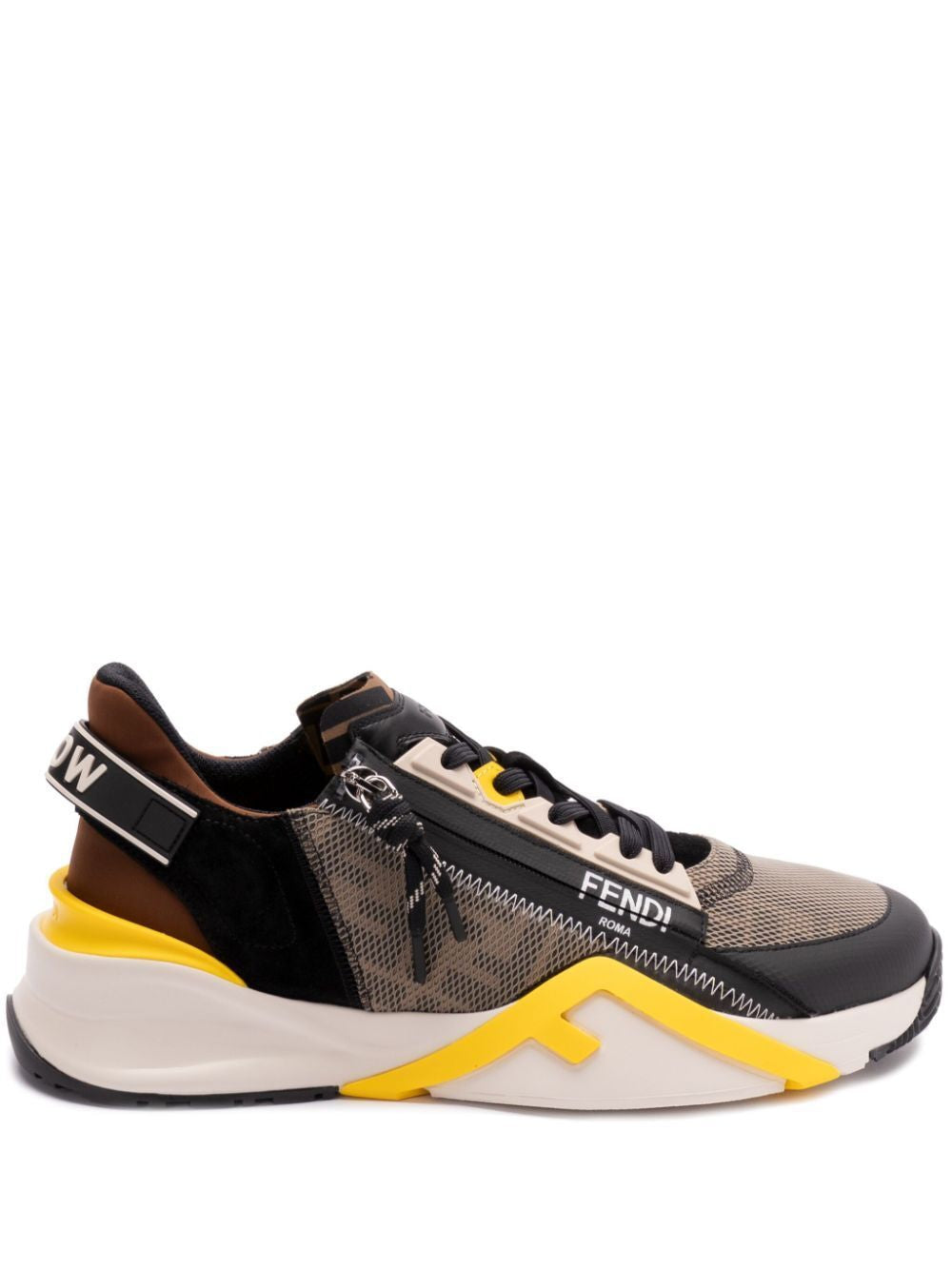FENDI Lycra and Leather Slip-On Sneaker for Men