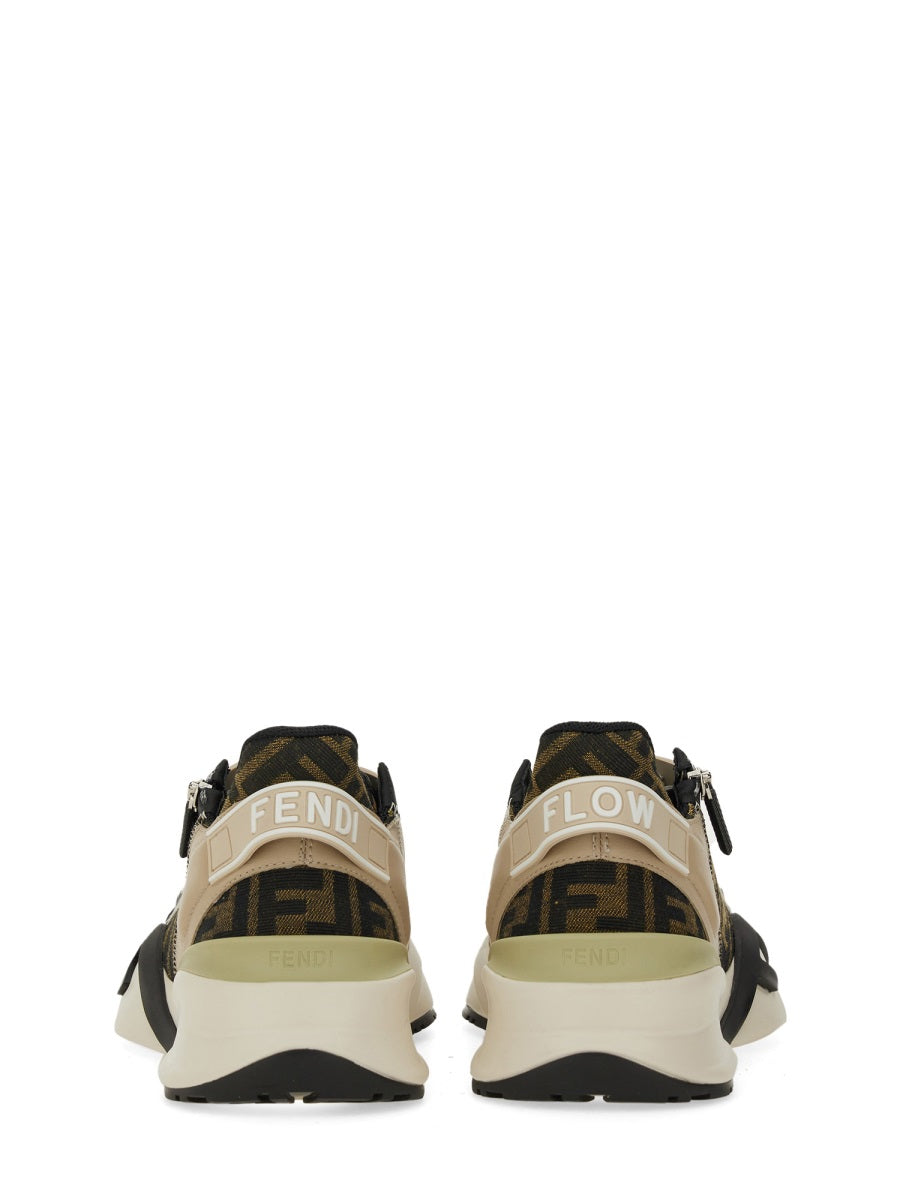 FENDI Stylish 100% Leather Sneakers for Men