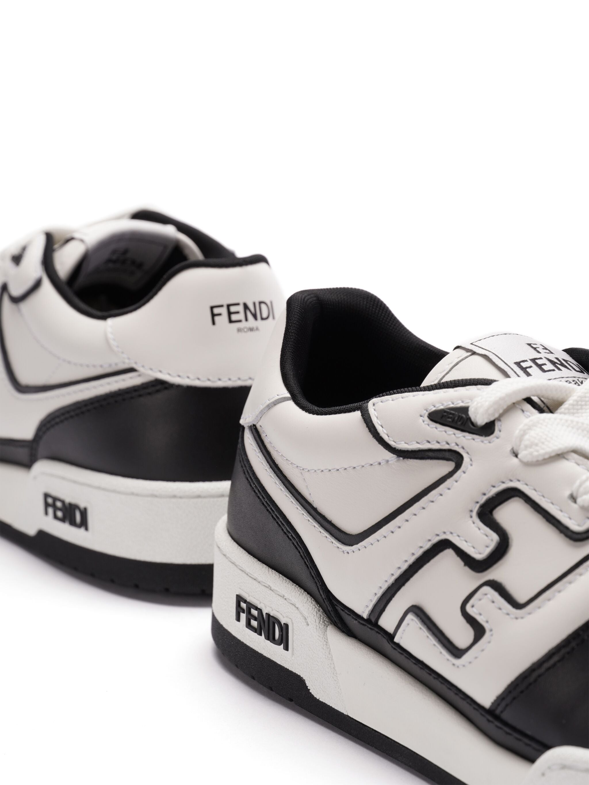 FENDI Lace-Up Match Sneakers for Men - SS25
