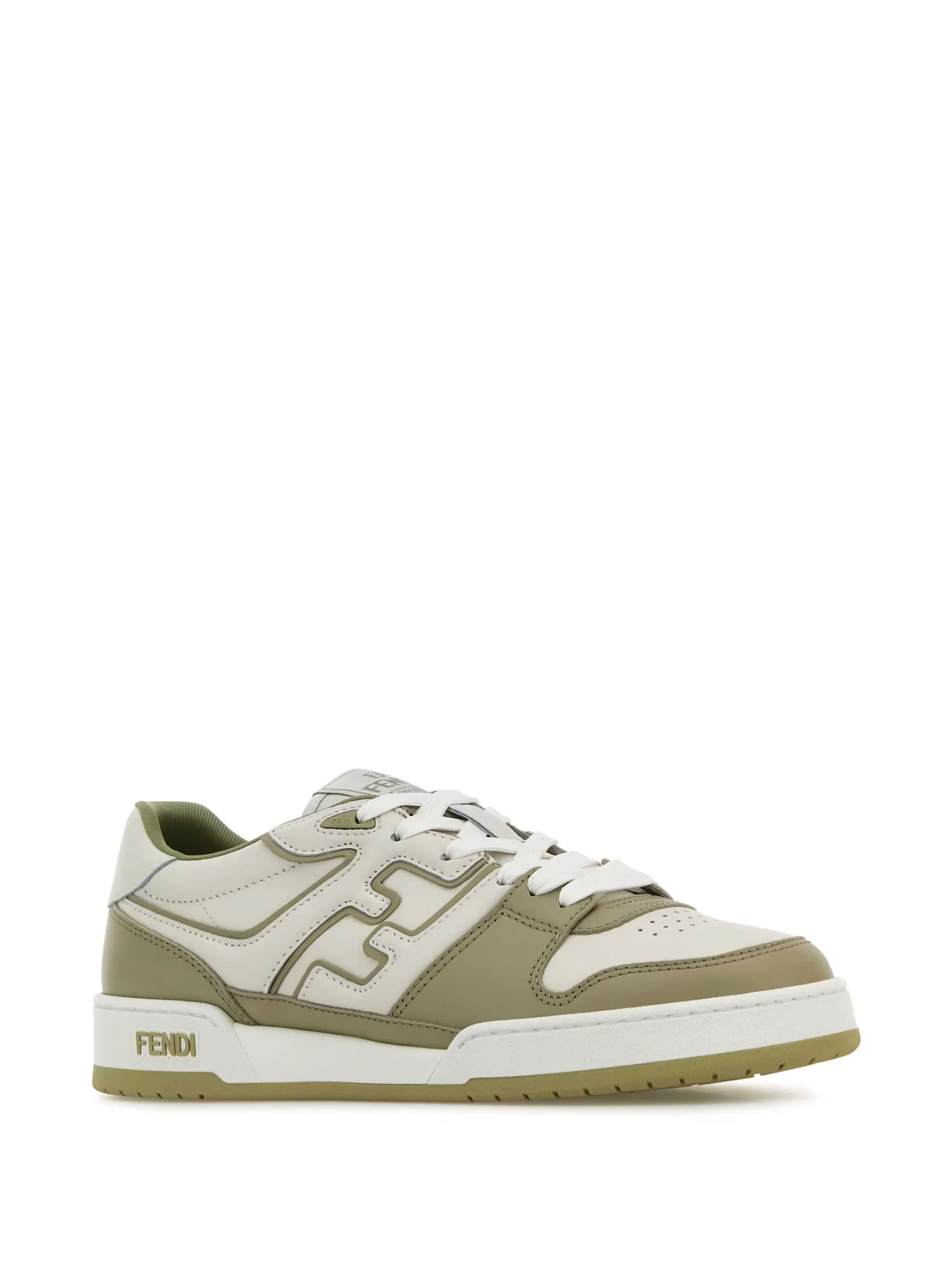 FENDI Lace-Up Leather Match Sneaker for Men