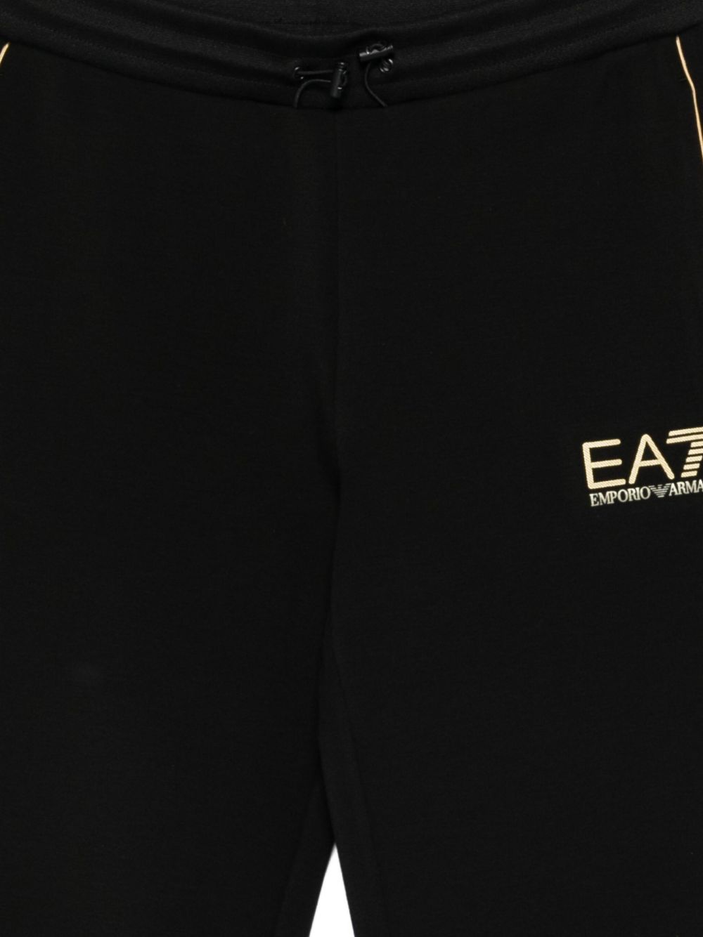 EA7 Logo Elastic Waistband Cuff Pants