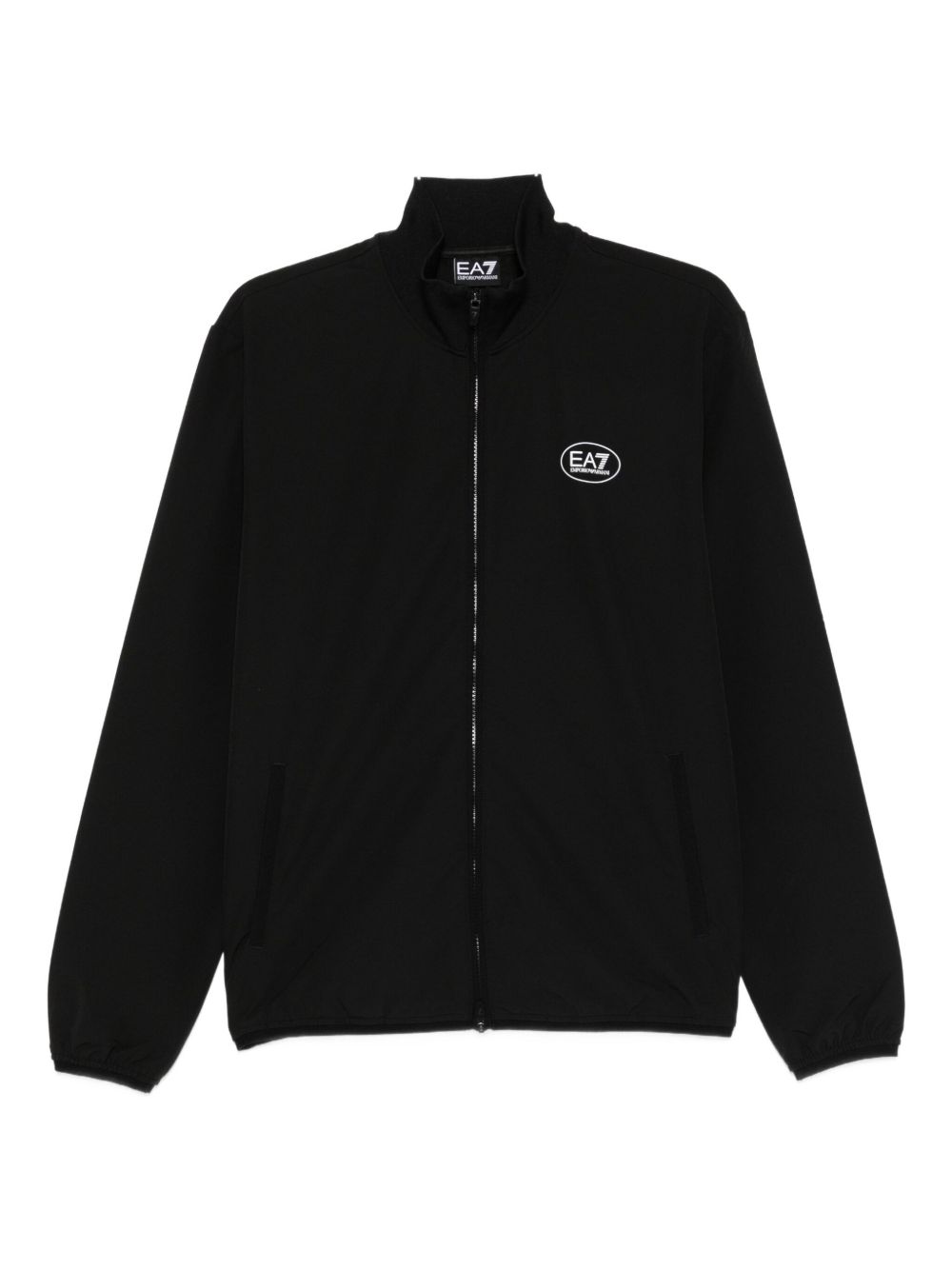 EA7 High-Neck Logo Zip Fashion Jersey for Men