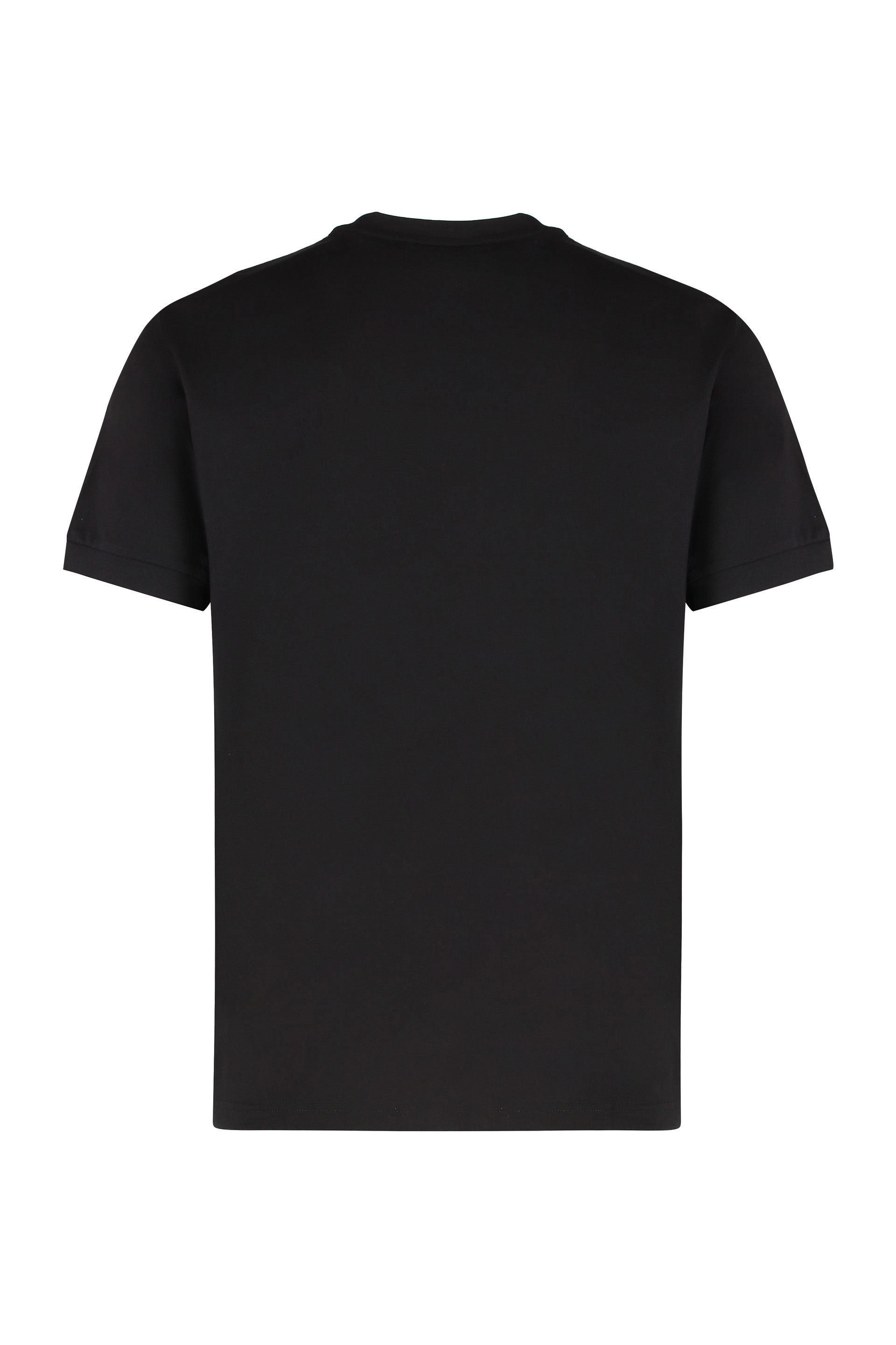 EA7 Crew-Neck T-Shirt with Logo Bands for Men - FW25